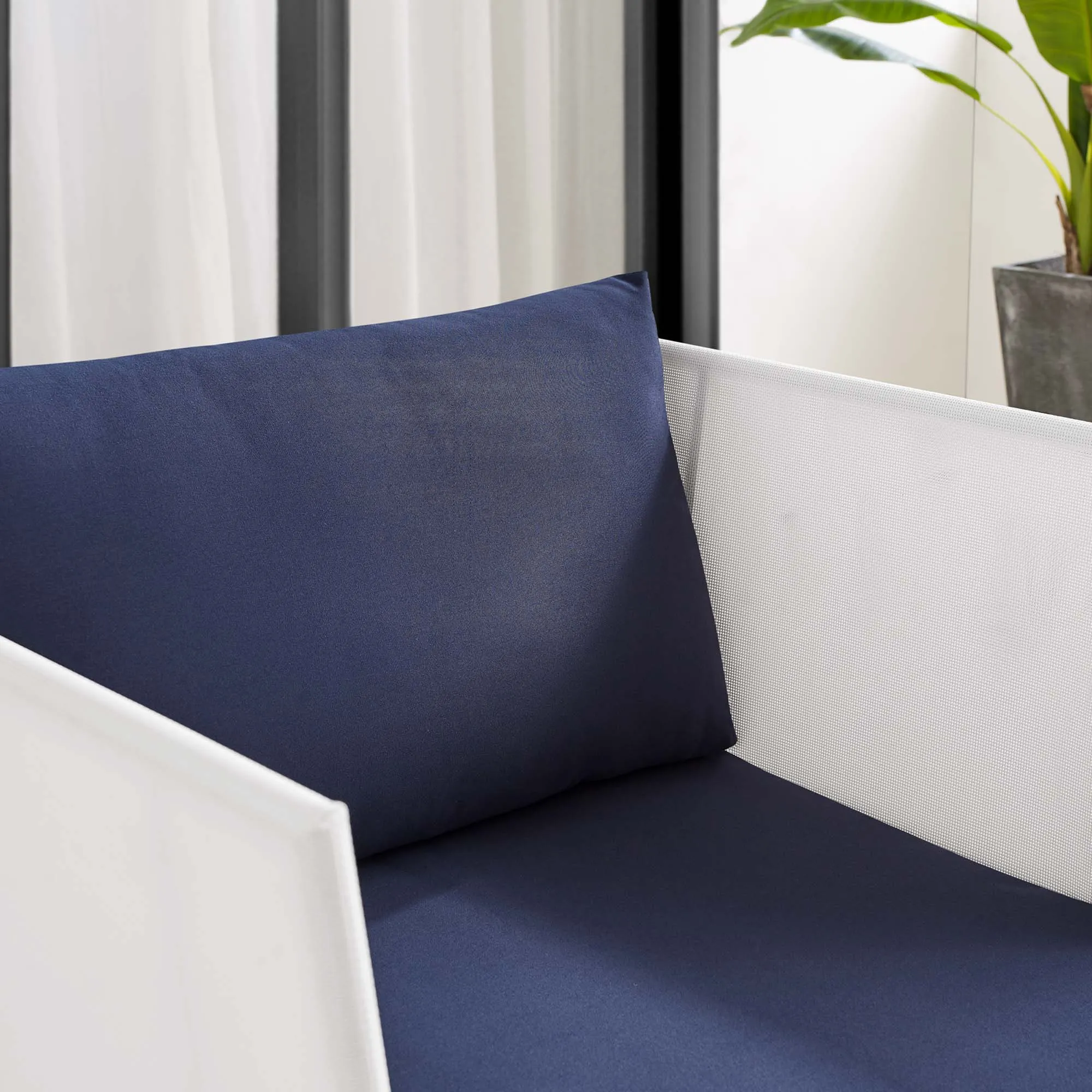 Harmony Sunbrella® Outdoor Patio Aluminum Armchair by Modway