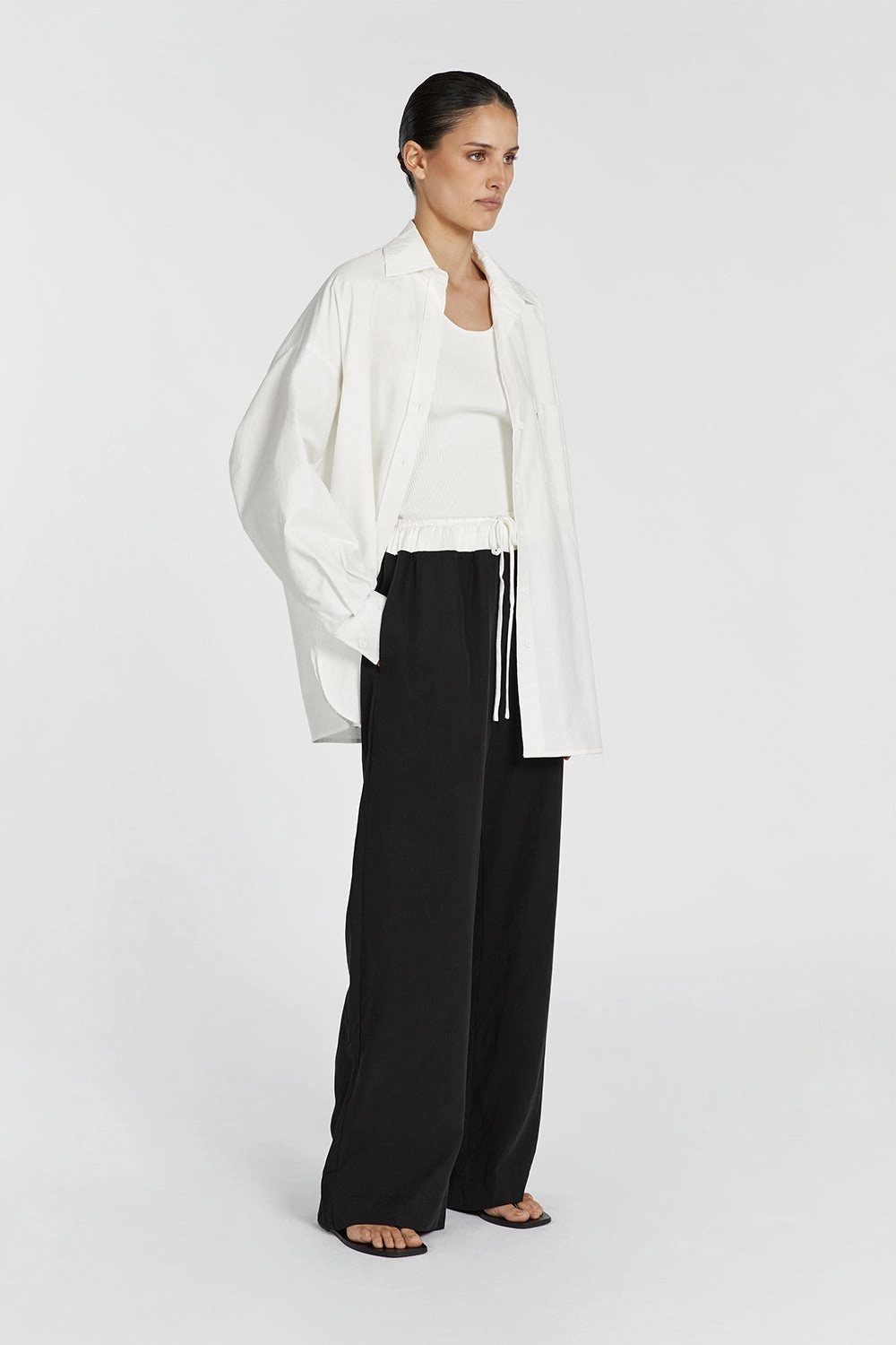 HARVEY BLACK SPLICED PANT