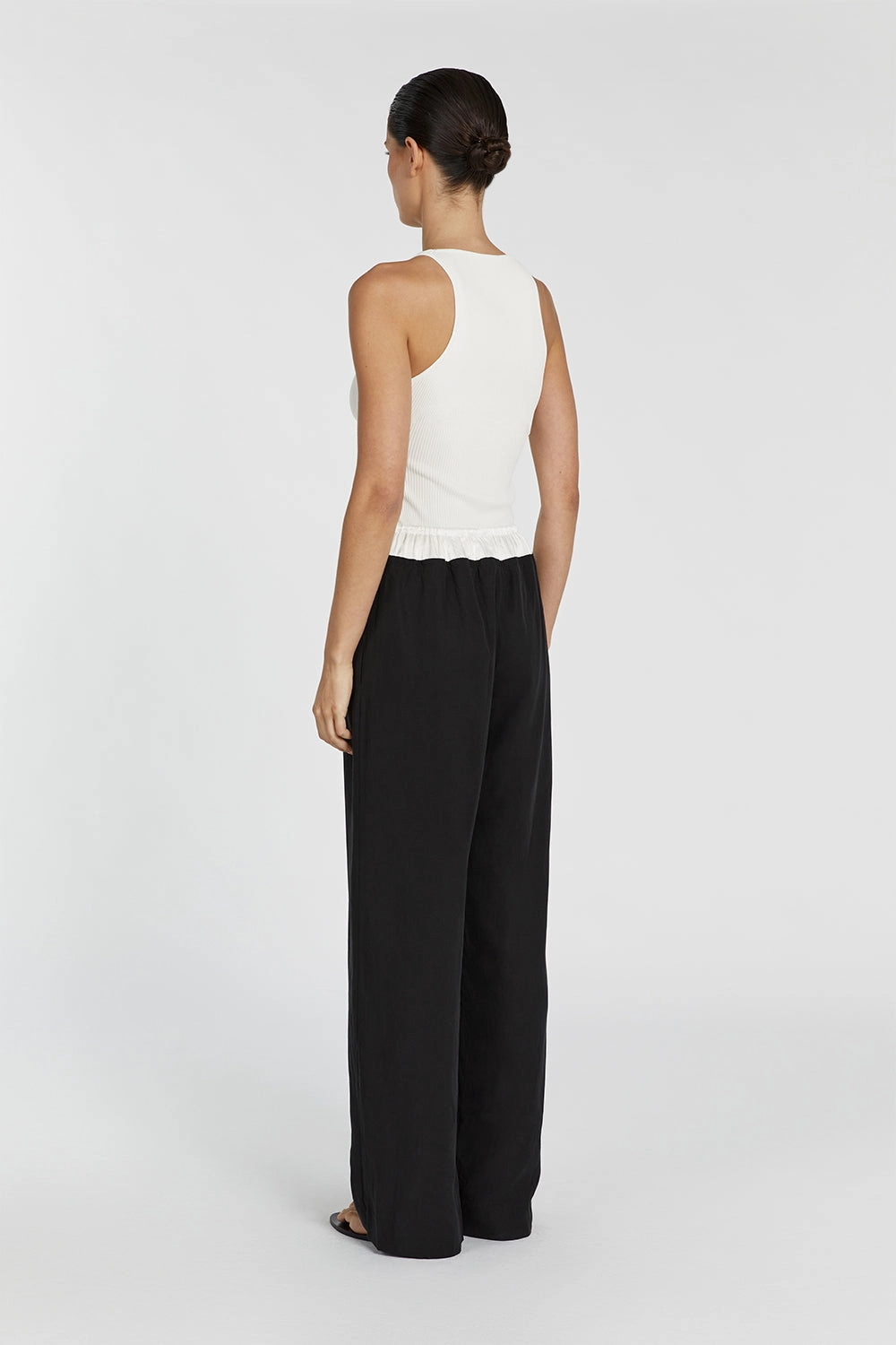 HARVEY BLACK SPLICED PANT