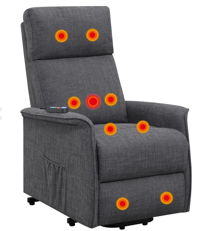 Herrera Power Lift Recliner With Wired Remote Beige