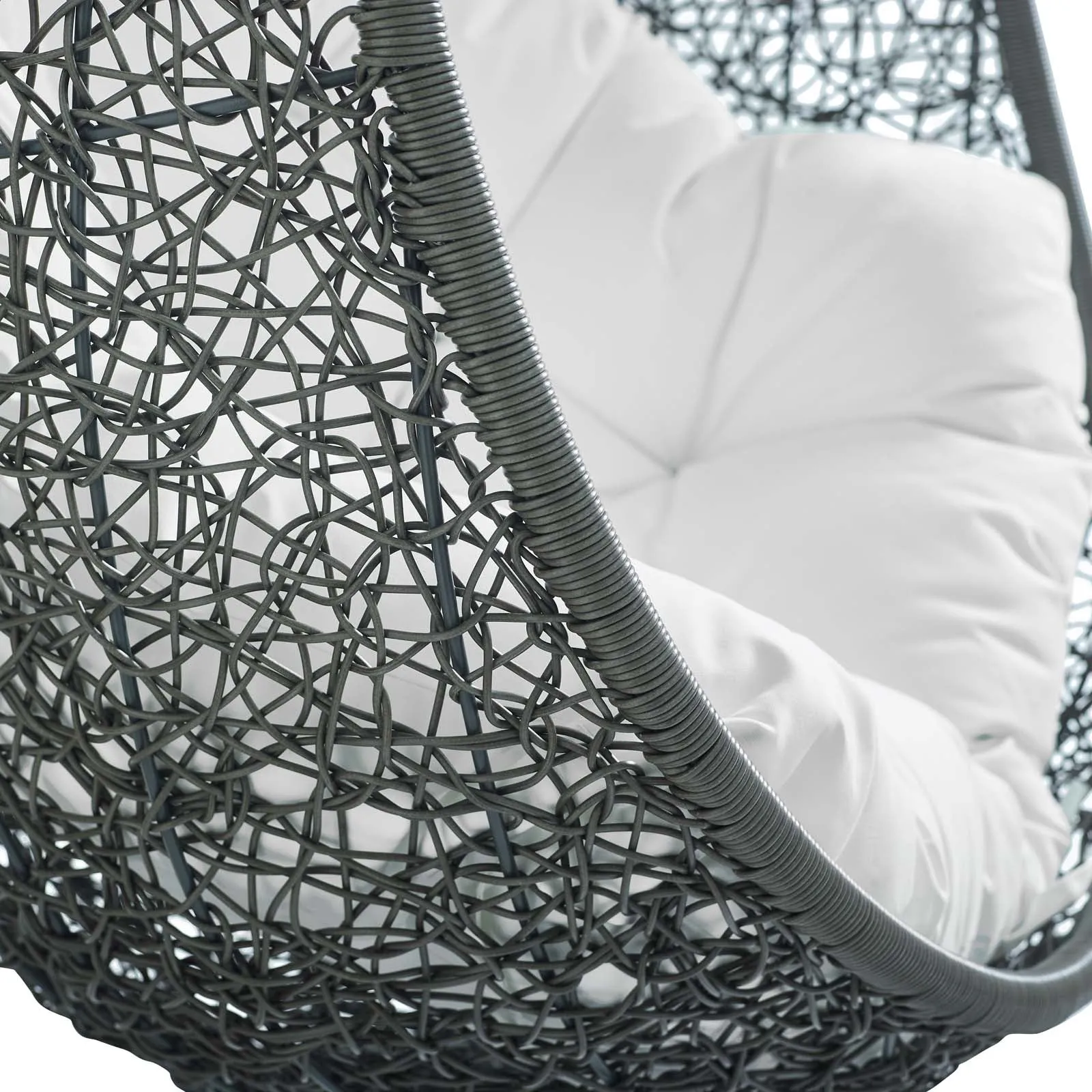 Hide Outdoor Patio Swing Chair With Stand by Modway