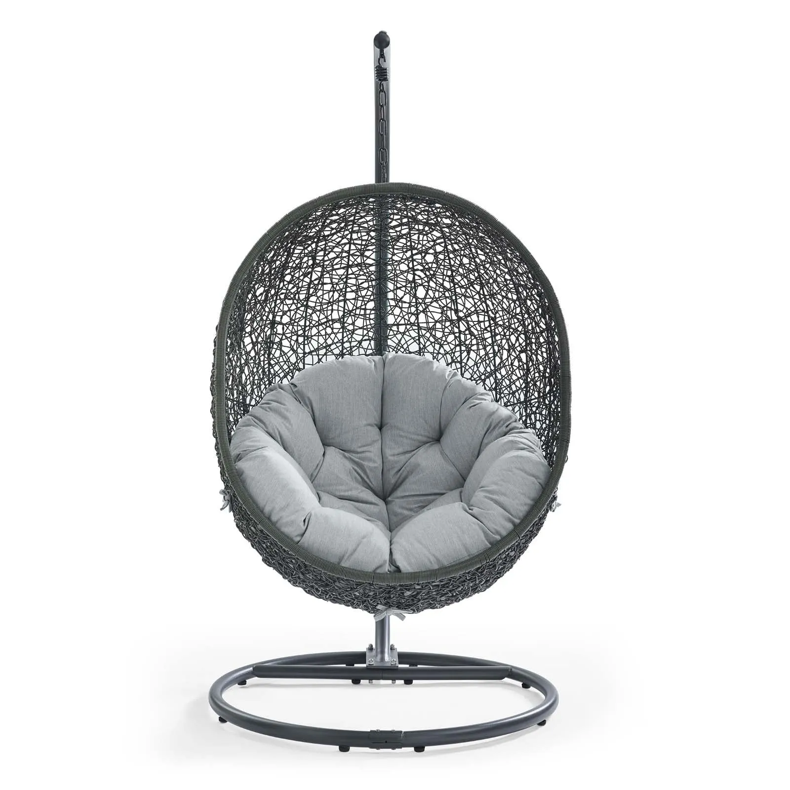 Hide Outdoor Patio Swing Chair With Stand by Modway