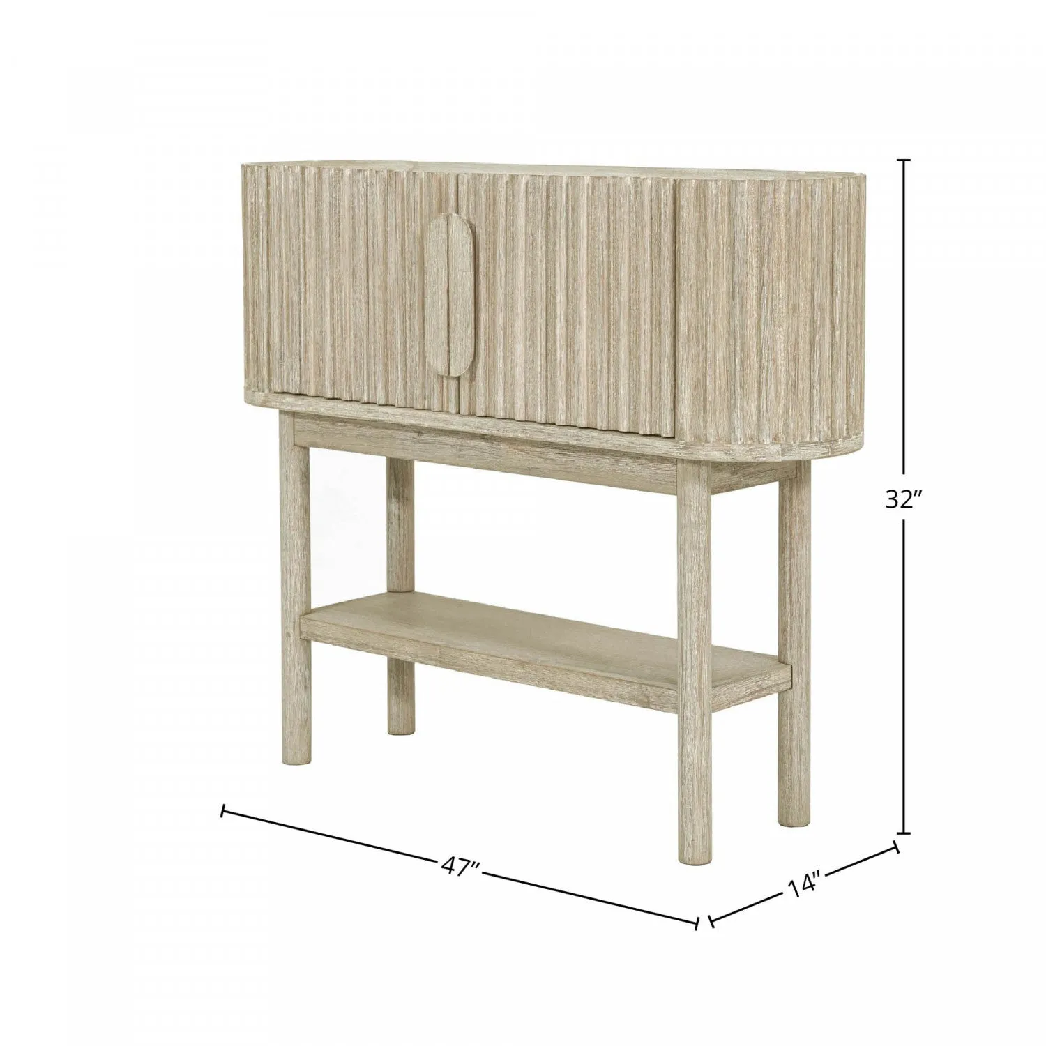 Humbach Console Table - White Washed Natural