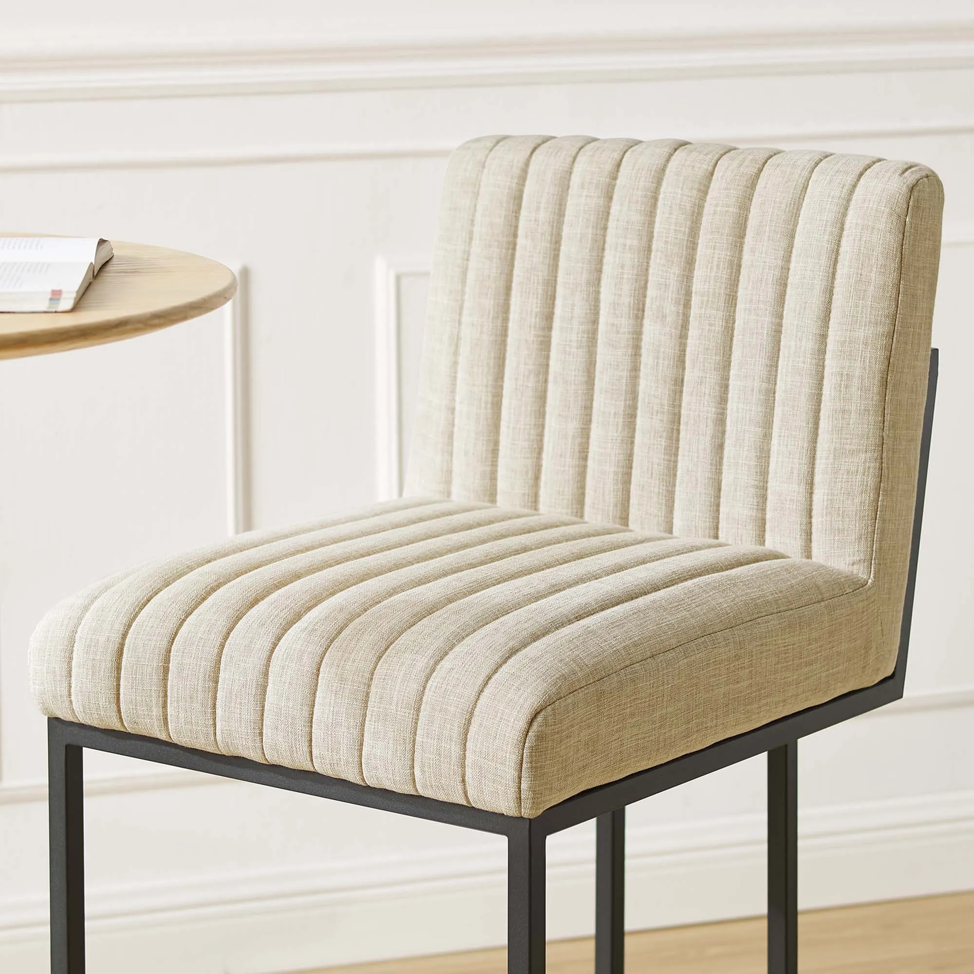 Indulge Channel Tufted Fabric Bar Stools by Modway