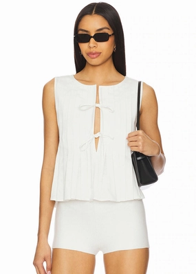Kali Linen Top - White