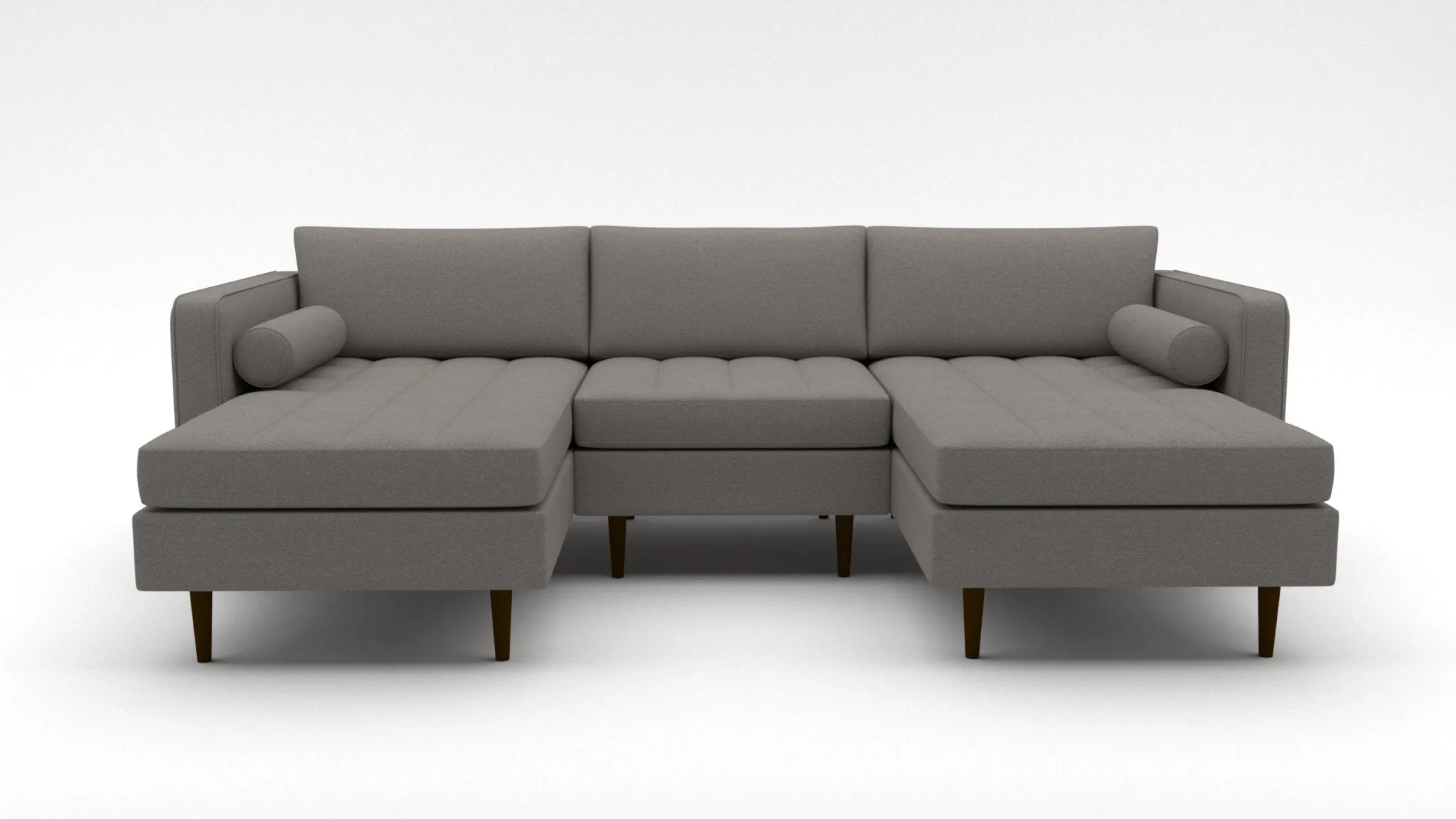 Ladybird 102" Double Chaise with Armless Chair