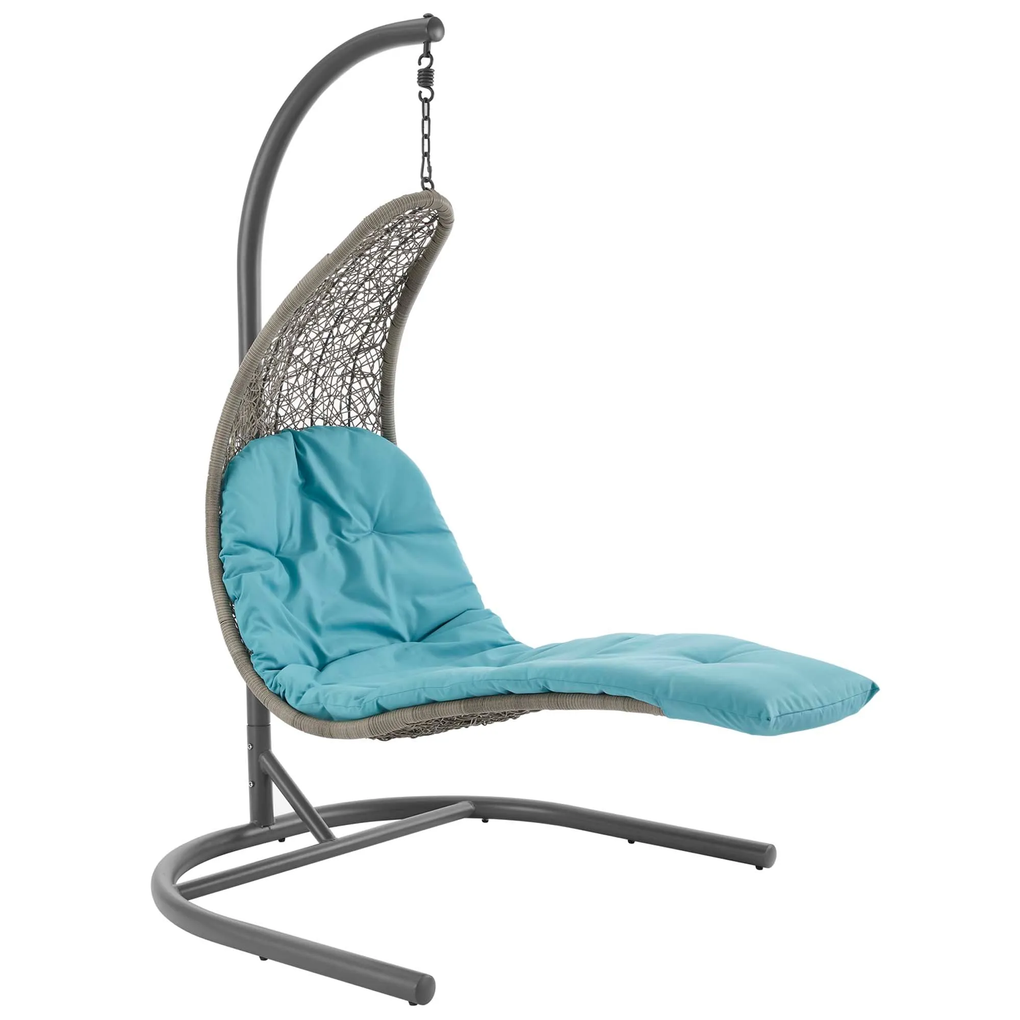 Landscape Hanging Chaise Lounge Outdoor Patio Swing Chair by Modway