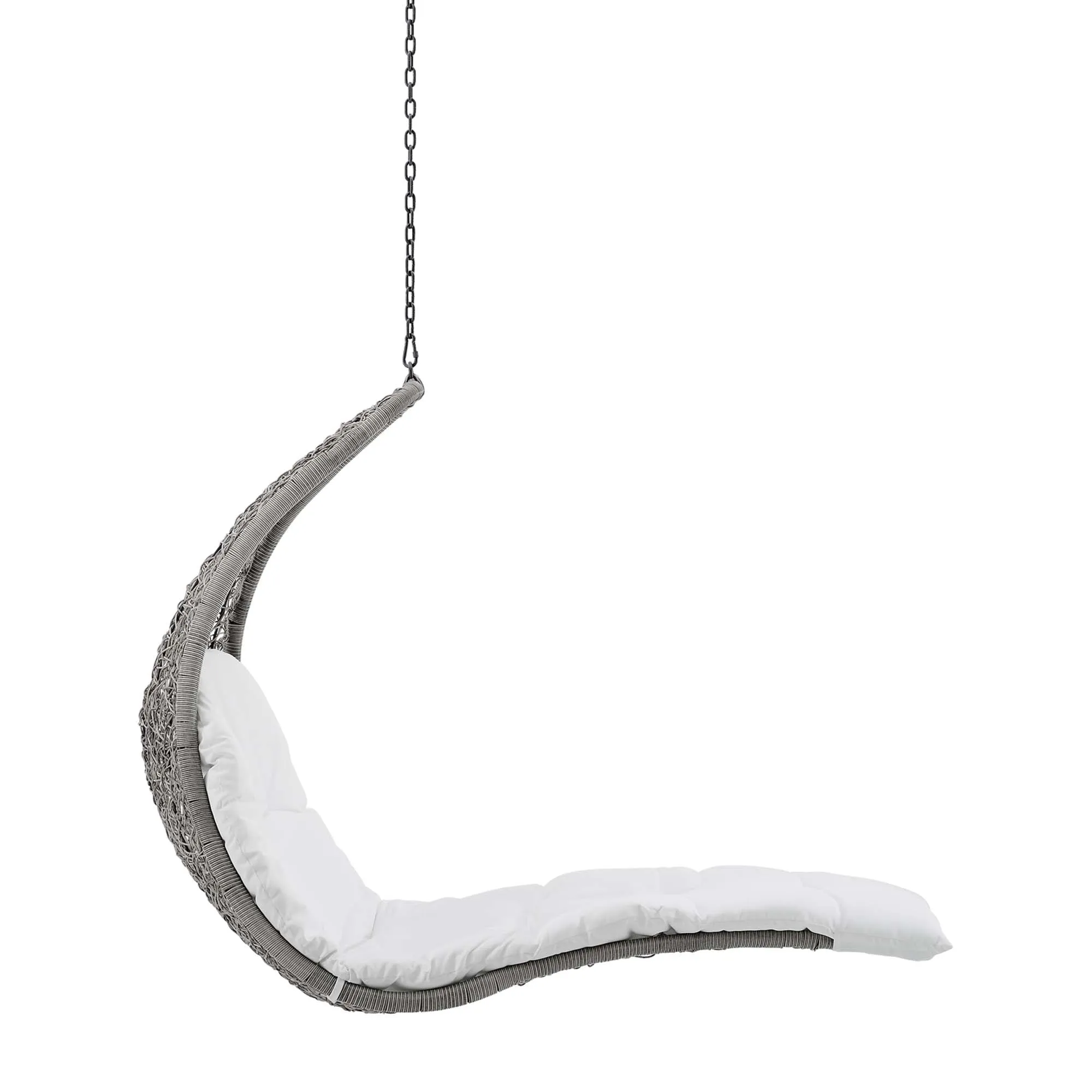 Landscape Hanging Chaise Lounge Outdoor Patio Swing Chair by Modway