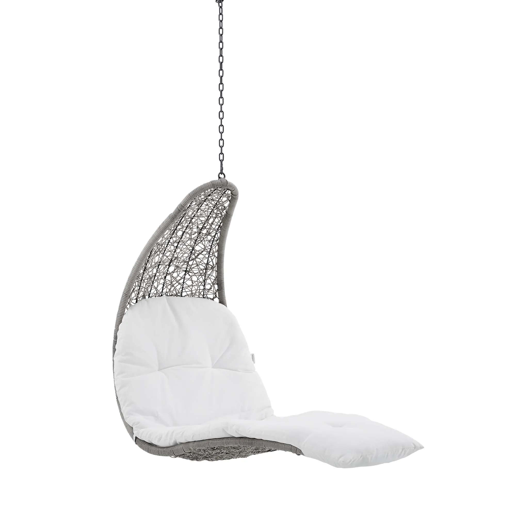 Landscape Hanging Chaise Lounge Outdoor Patio Swing Chair by Modway