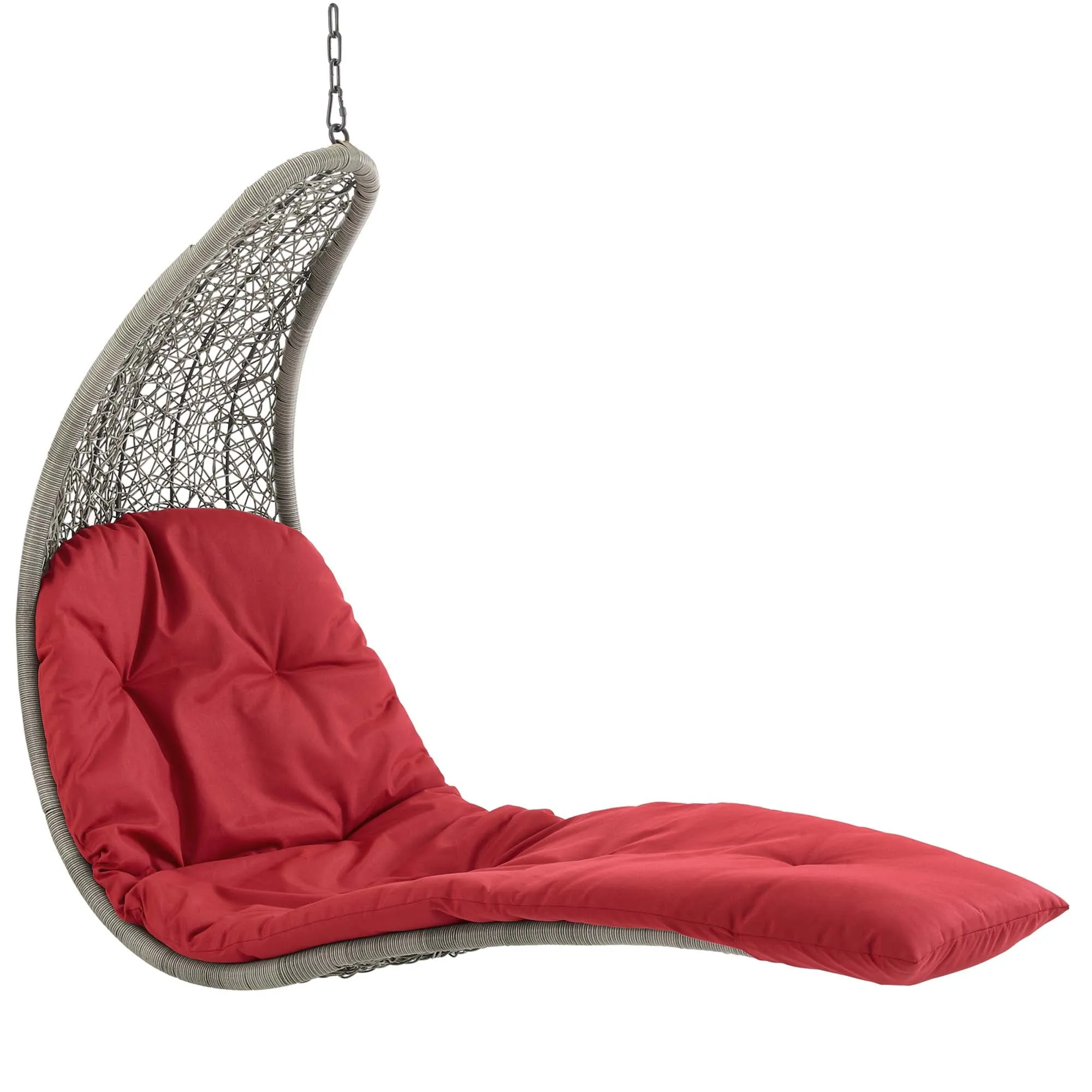 Landscape Hanging Chaise Lounge Outdoor Patio Swing Chair by Modway