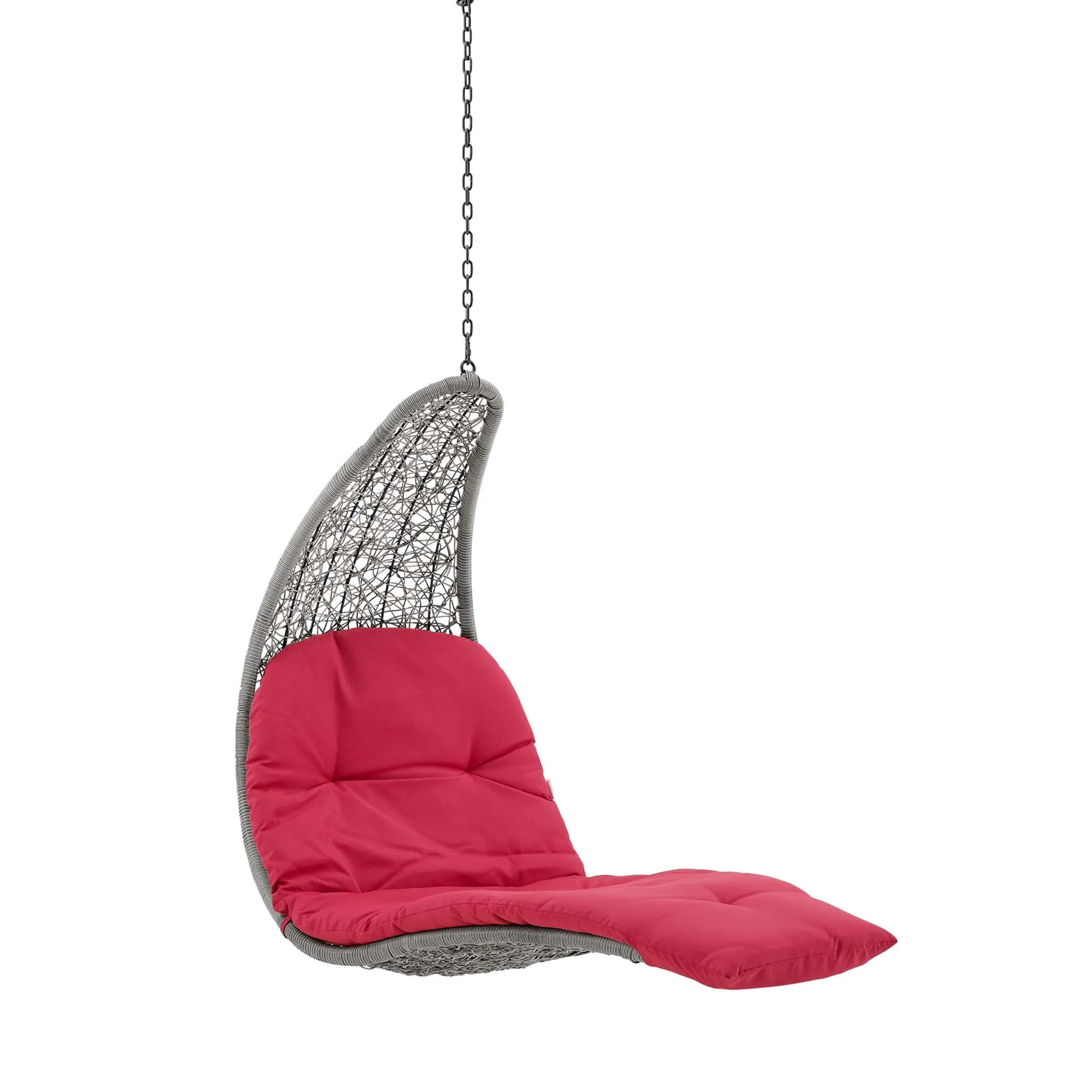 Landscape Hanging Chaise Lounge Outdoor Patio Swing Chair by Modway