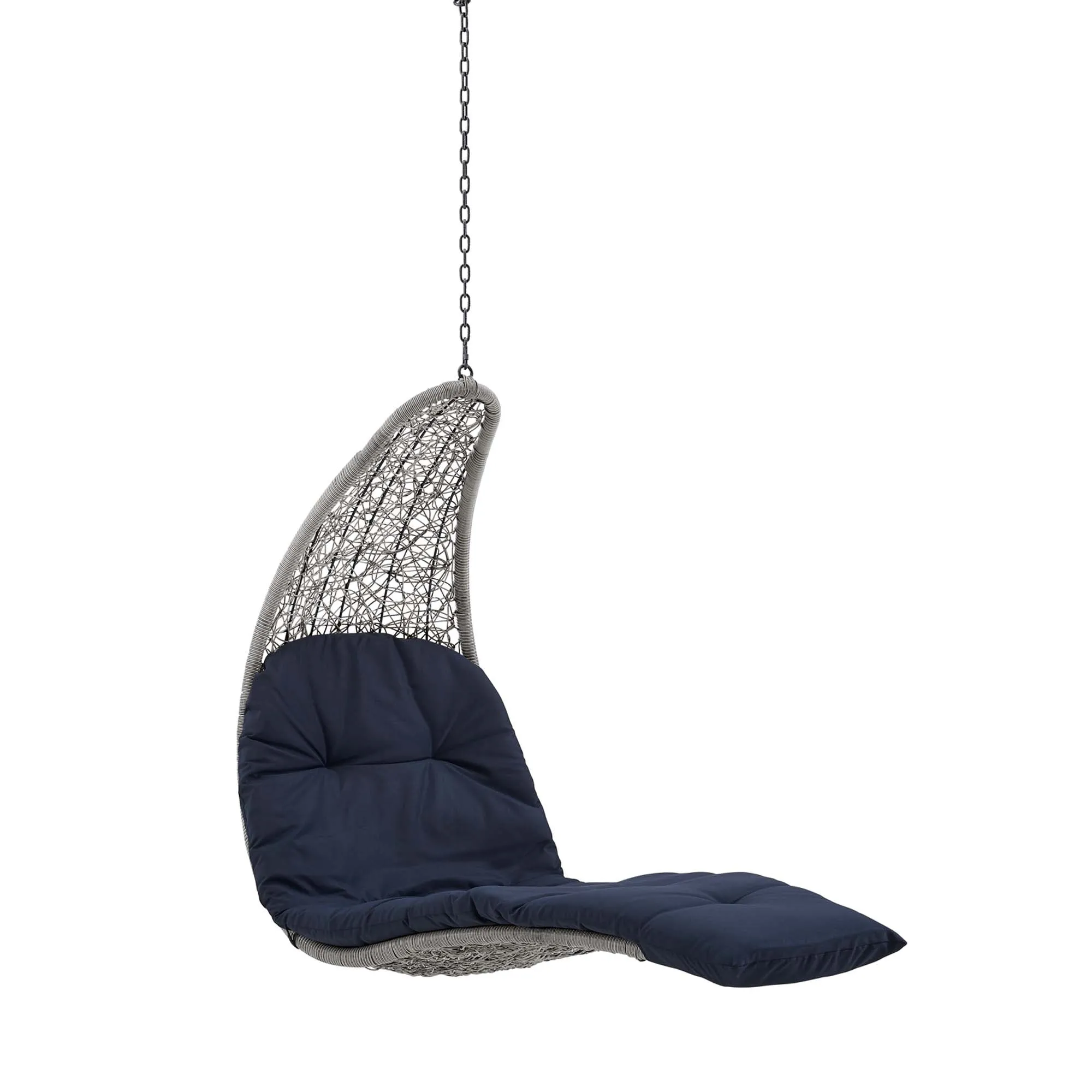 Landscape Hanging Chaise Lounge Outdoor Patio Swing Chair by Modway