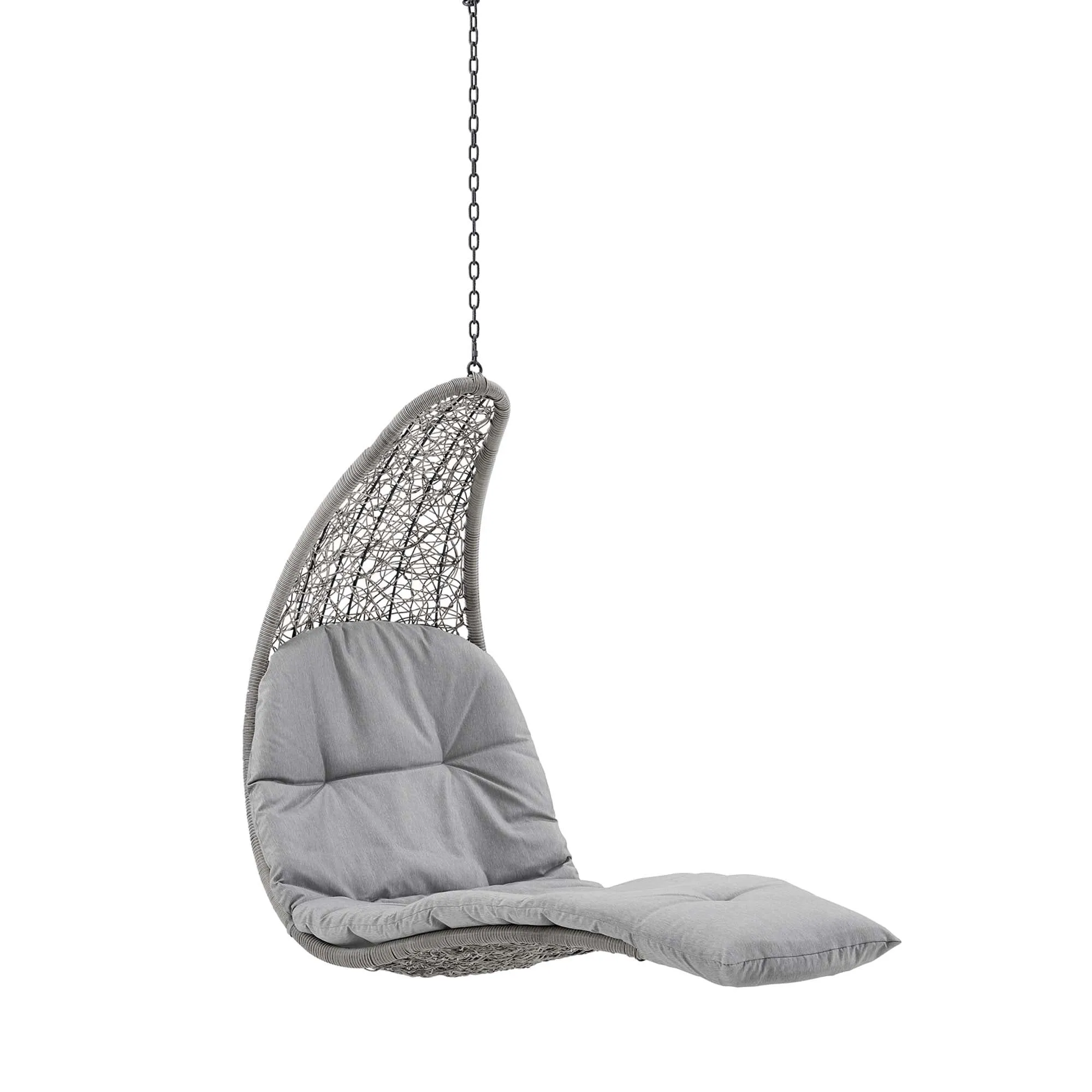 Landscape Hanging Chaise Lounge Outdoor Patio Swing Chair by Modway