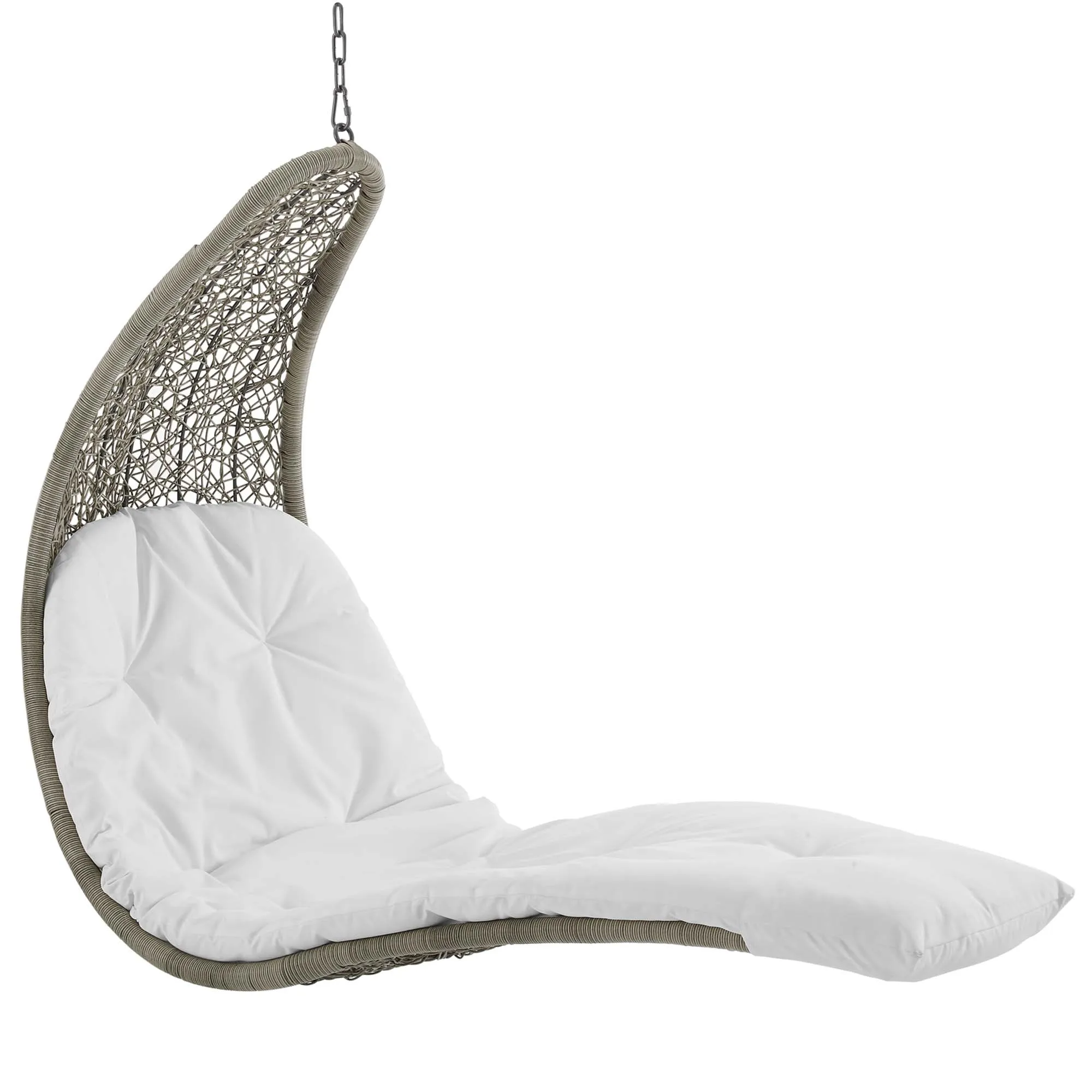 Landscape Hanging Chaise Lounge Outdoor Patio Swing Chair by Modway