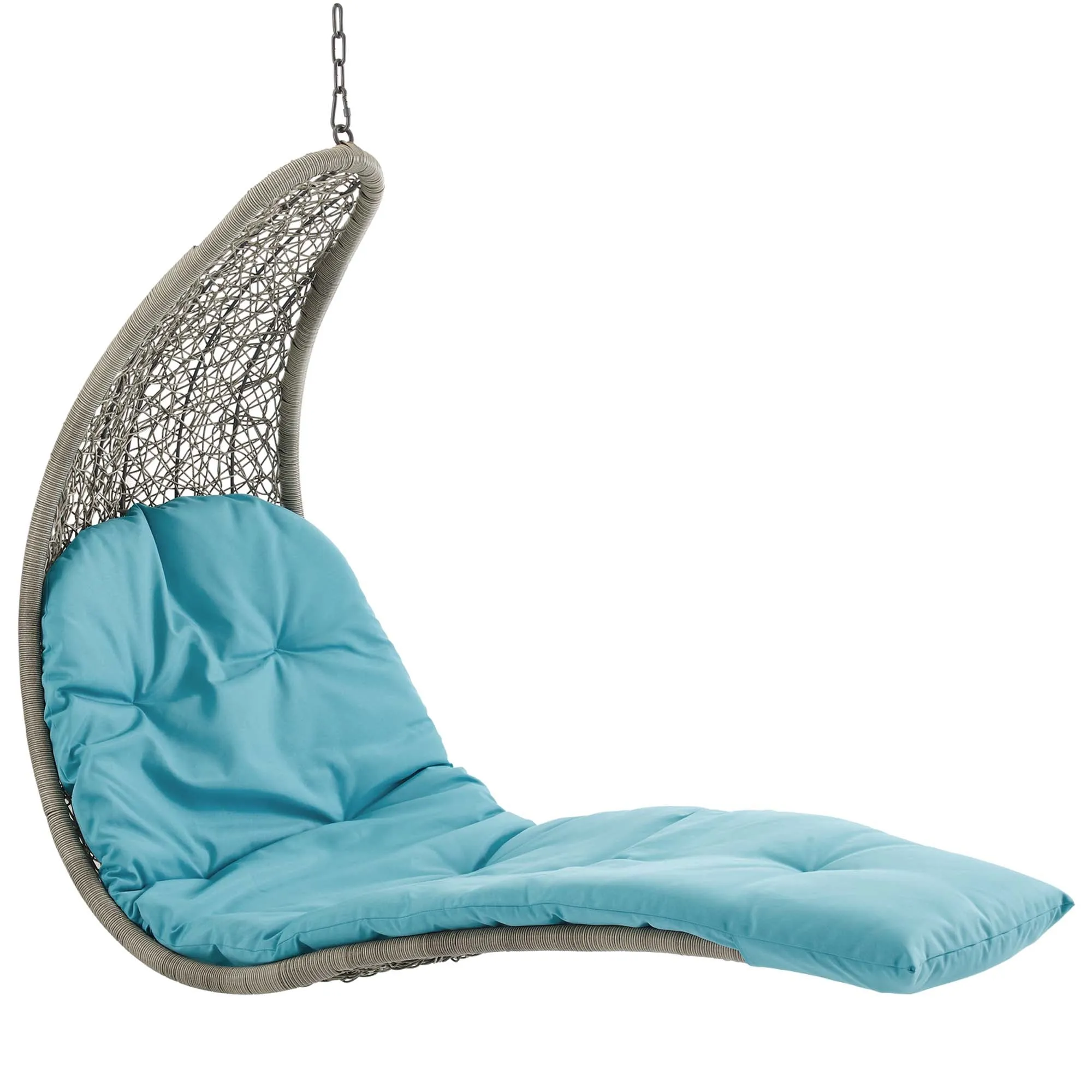 Landscape Hanging Chaise Lounge Outdoor Patio Swing Chair by Modway