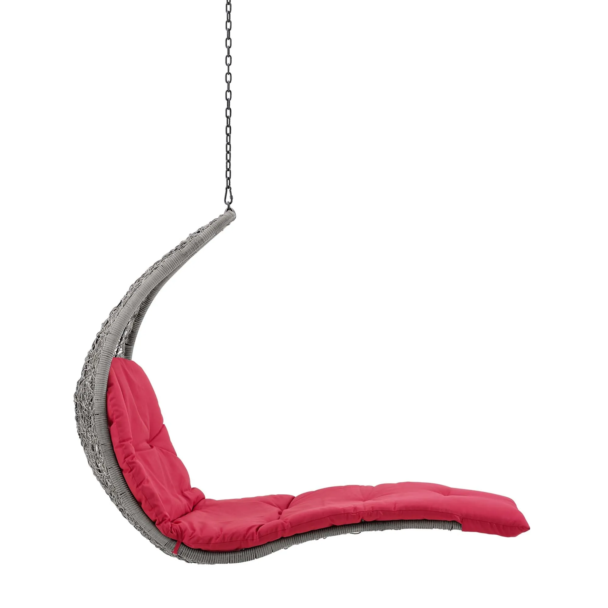 Landscape Hanging Chaise Lounge Outdoor Patio Swing Chair by Modway