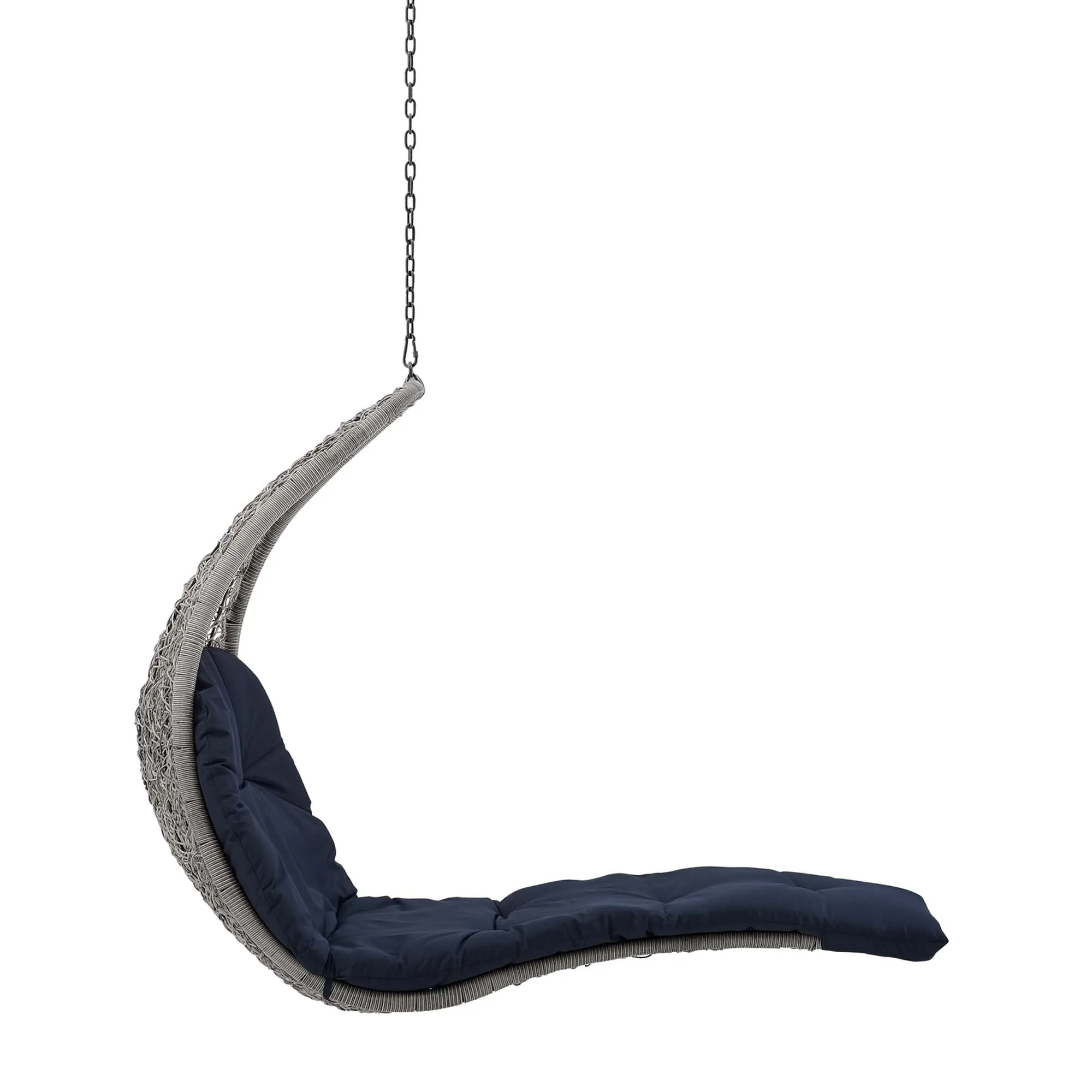 Landscape Hanging Chaise Lounge Outdoor Patio Swing Chair by Modway