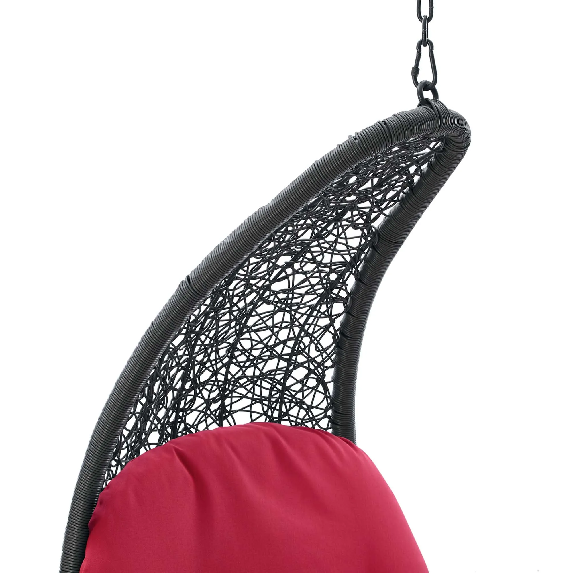 Landscape Hanging Chaise Lounge Outdoor Patio Swing Chair by Modway