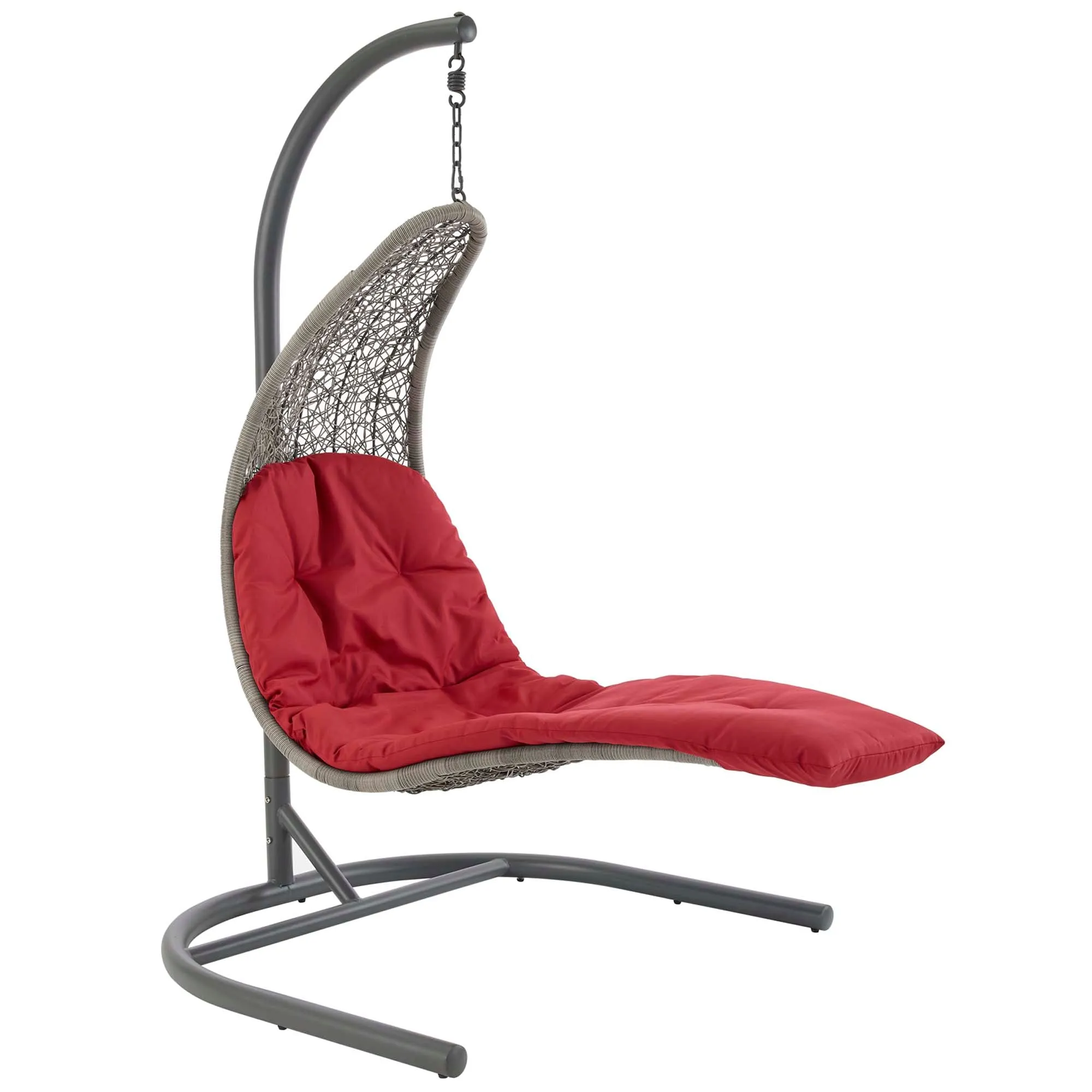 Landscape Hanging Chaise Lounge Outdoor Patio Swing Chair by Modway