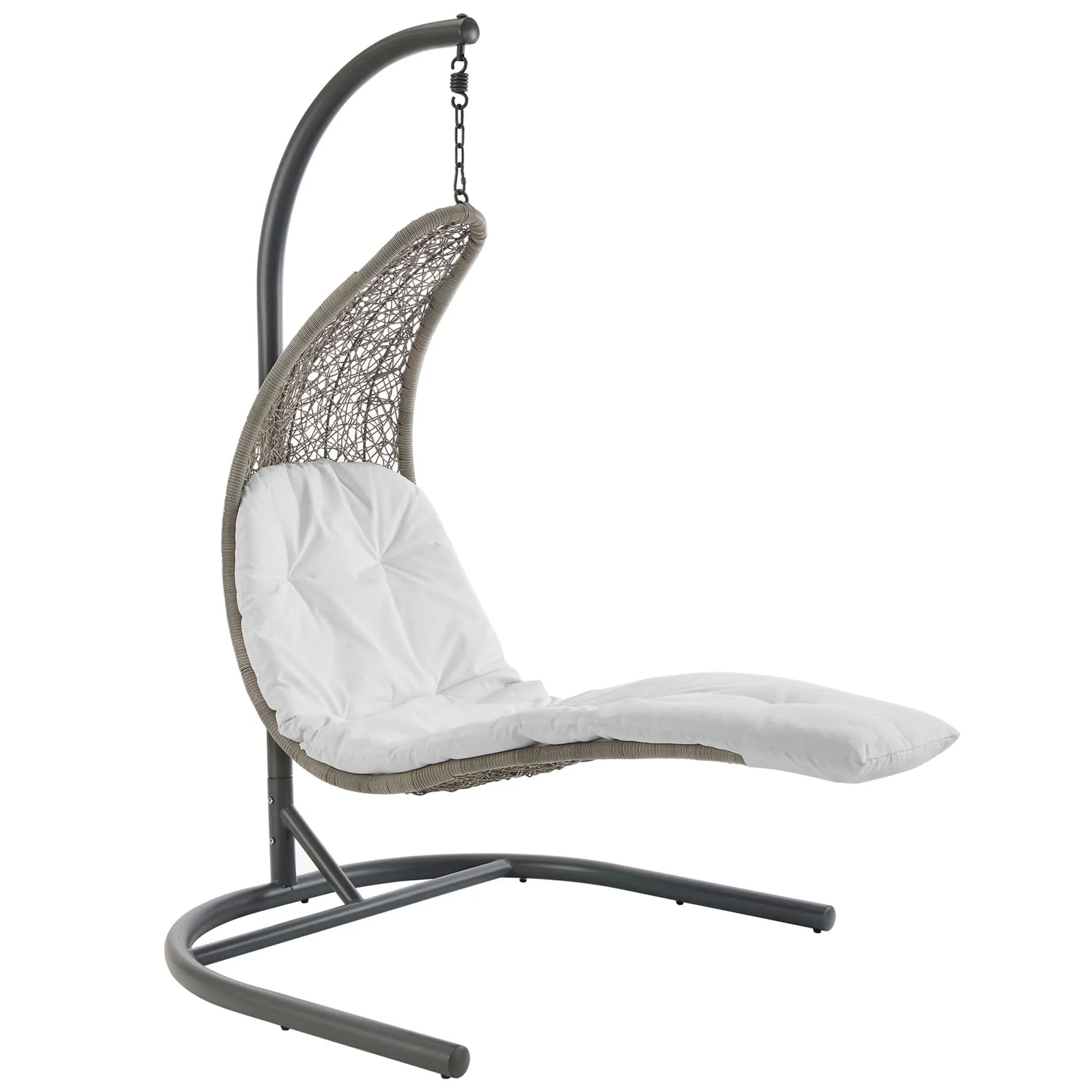 Landscape Hanging Chaise Lounge Outdoor Patio Swing Chair by Modway