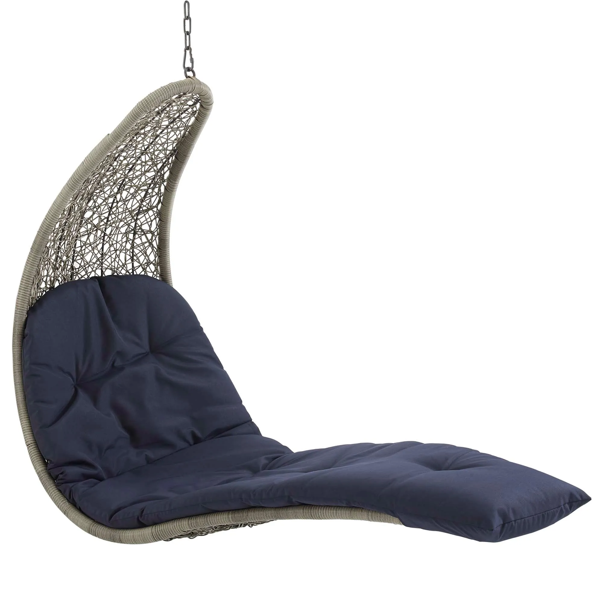 Landscape Hanging Chaise Lounge Outdoor Patio Swing Chair by Modway