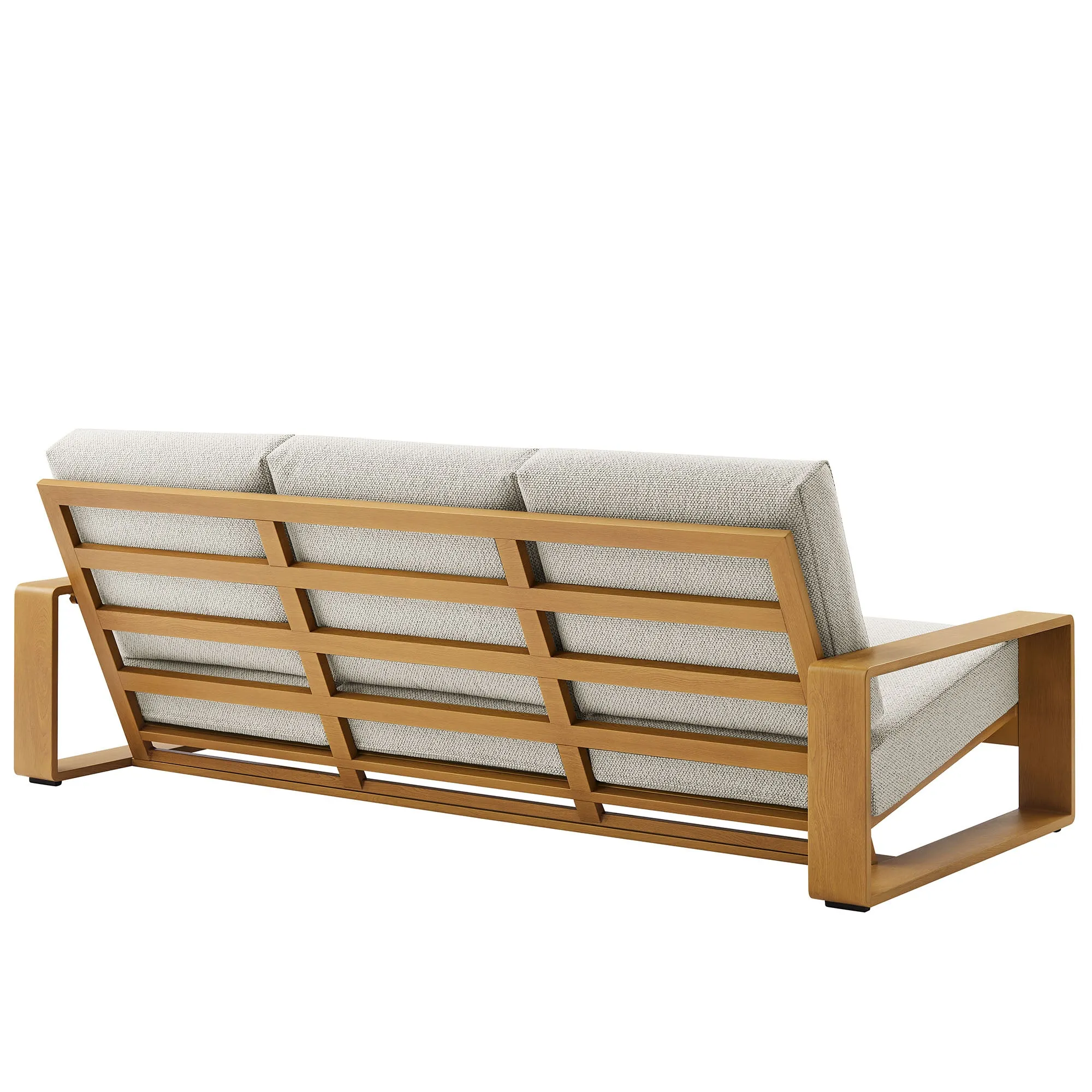 Lirienne Outdoor Patio Aluminum Faux Wood Sofa by Modway