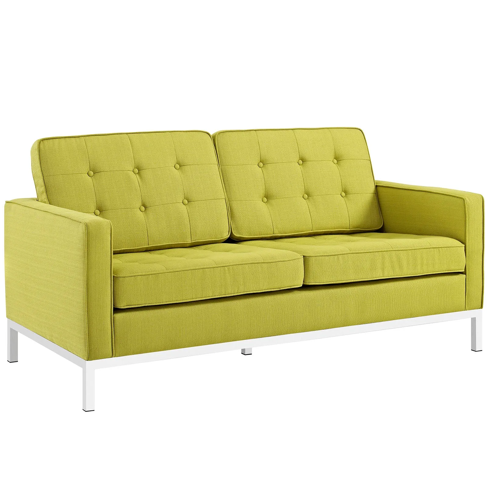 Loft Upholstered Fabric Loveseat by Modway