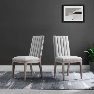 Maisonette French Vintage Tufted Fabric Dining Side Chair by Modway