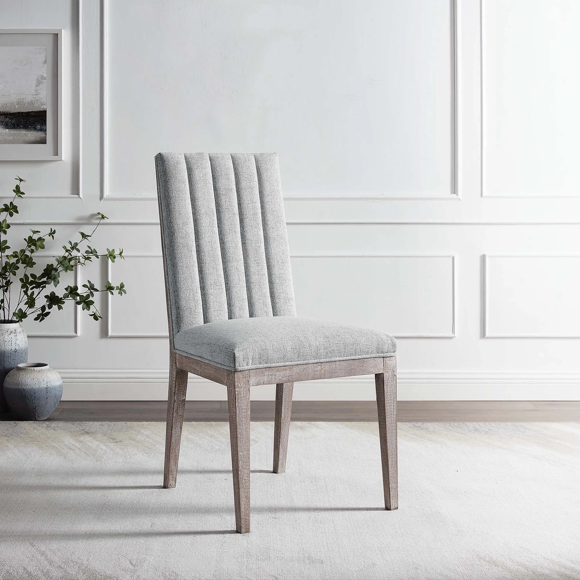 Maisonette French Vintage Tufted Fabric Dining Side Chair by Modway