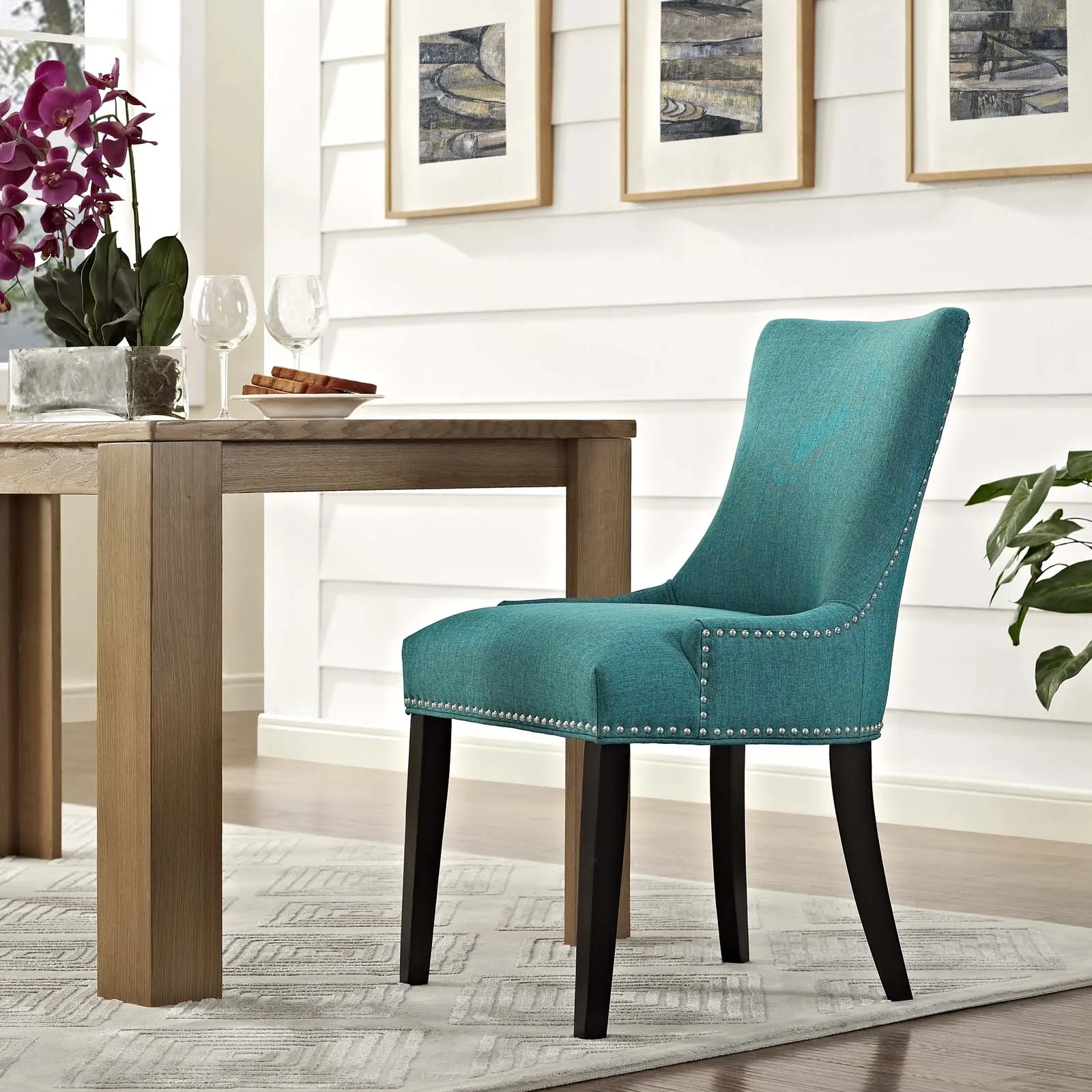 Marquis Fabric Dining Chair by Modway