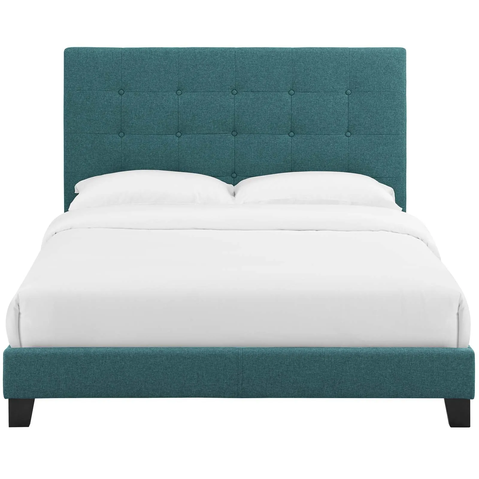 Melanie Tufted Button Upholstered Fabric Platform Bed by Modway