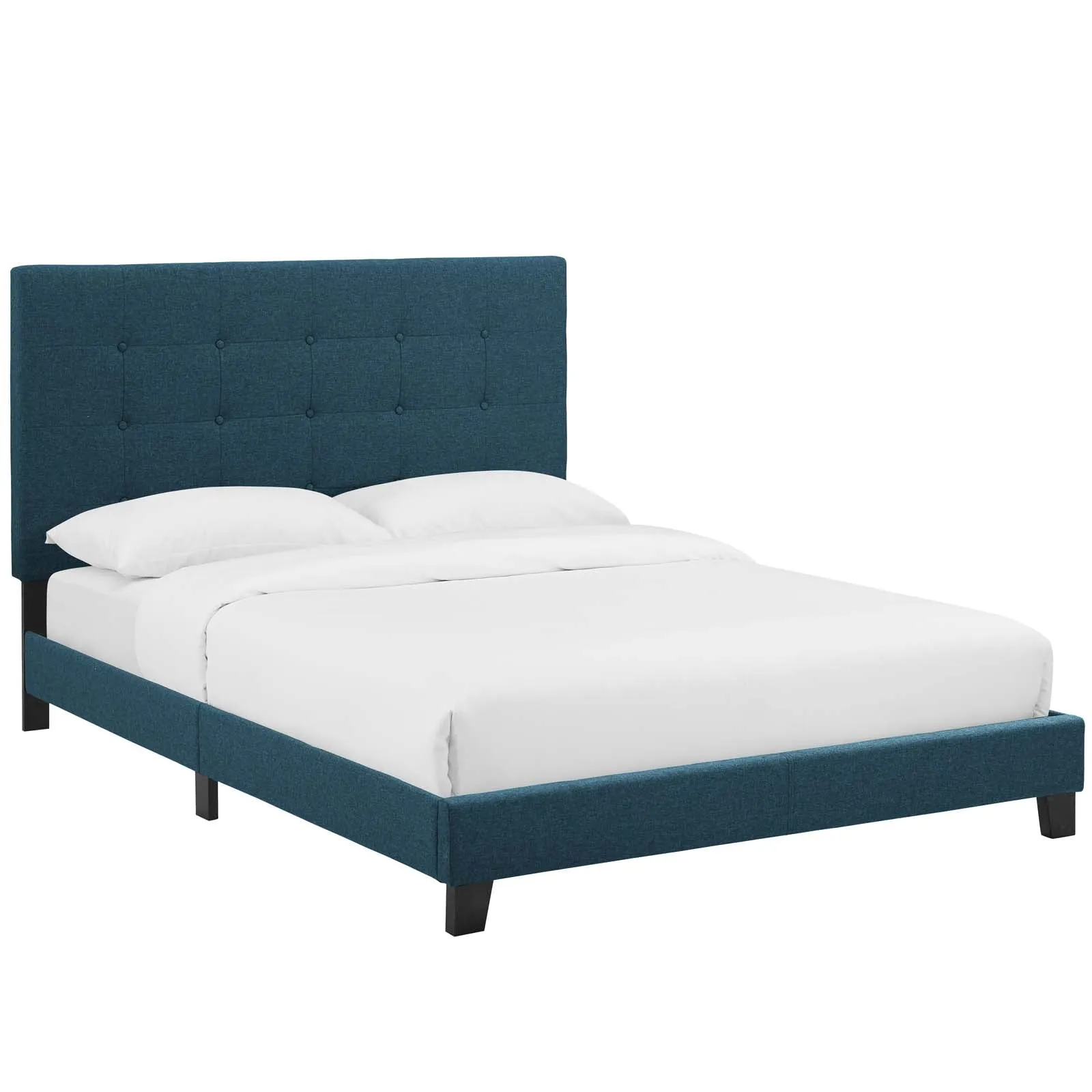 Melanie Tufted Button Upholstered Fabric Platform Bed by Modway