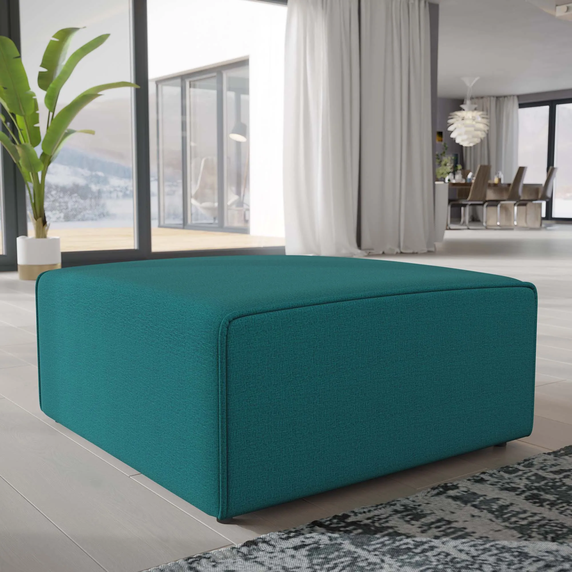 Mingle Fabric Ottoman by Modway