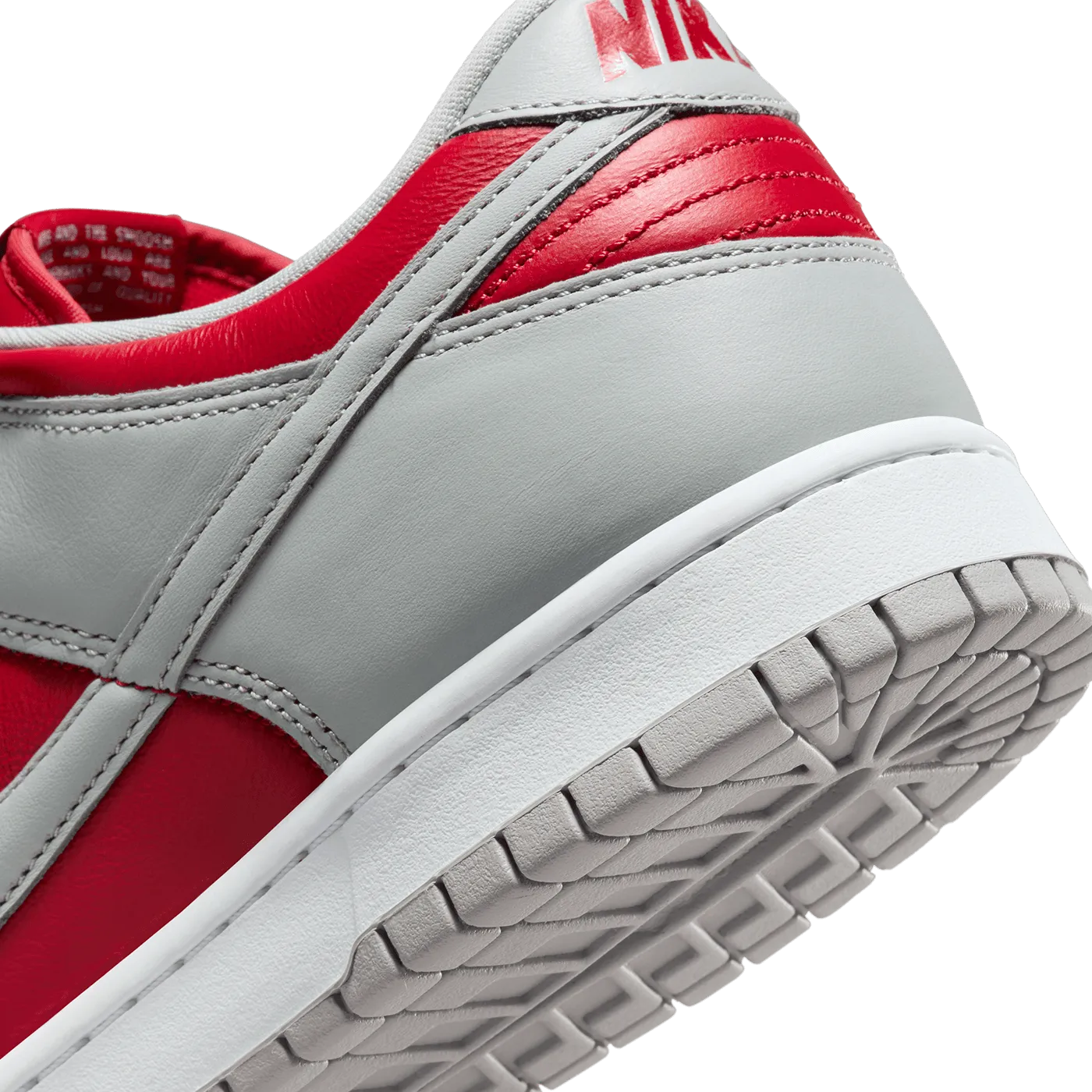 Nike Dunk Low 'Varsity Red and Silver'