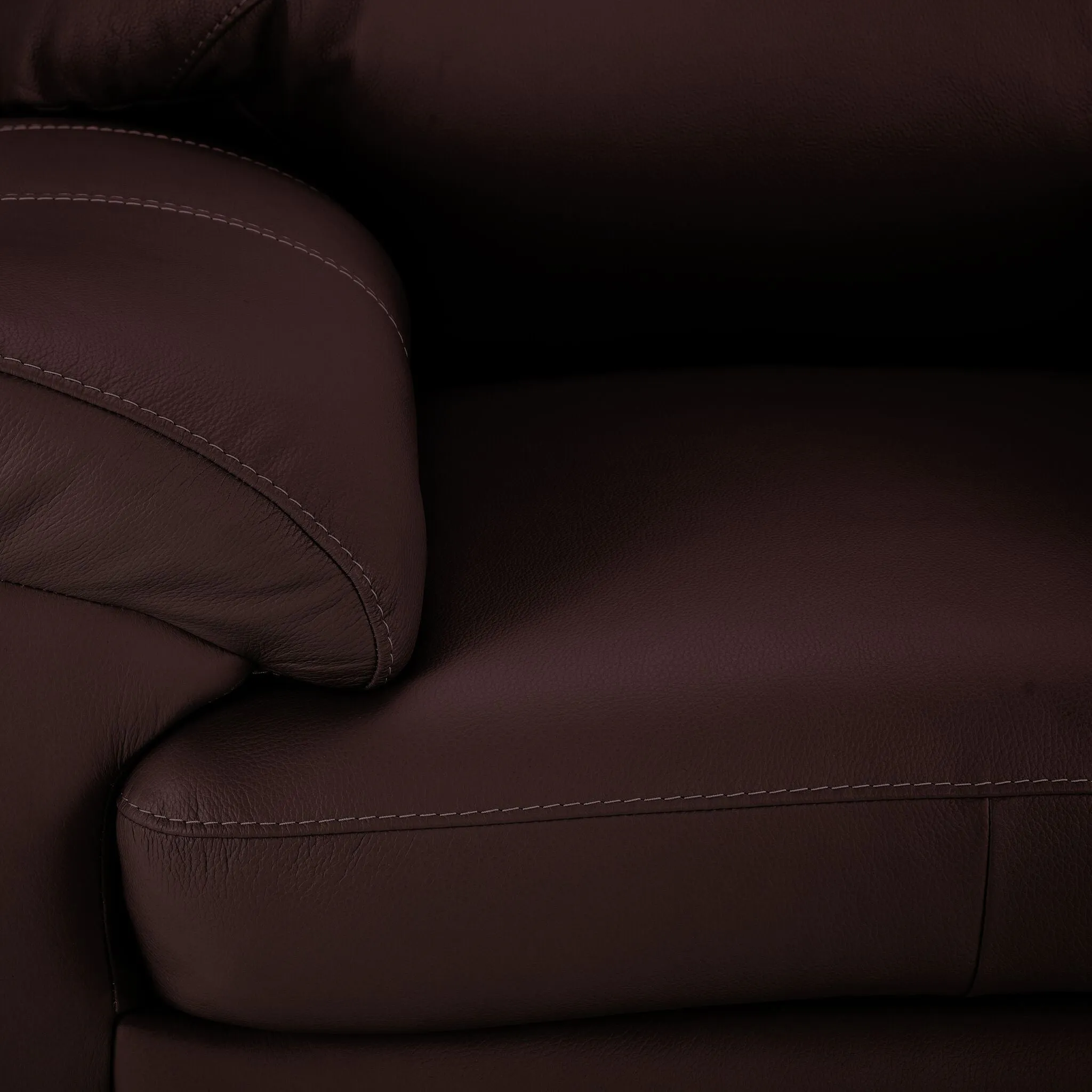 Raphael Leather Chair - Mocha