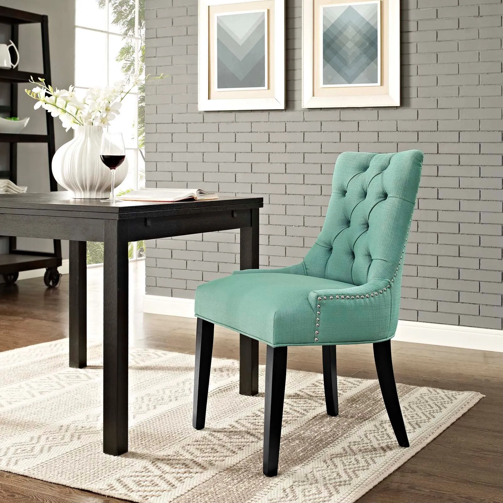Regent Tufted Fabric Dining Chair by Modway
