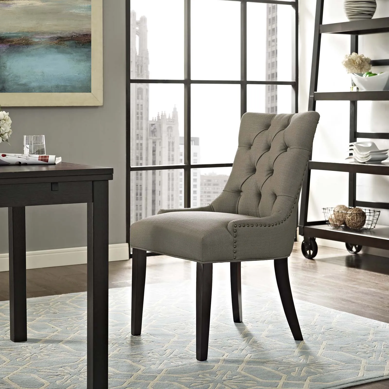 Regent Tufted Fabric Dining Chair by Modway