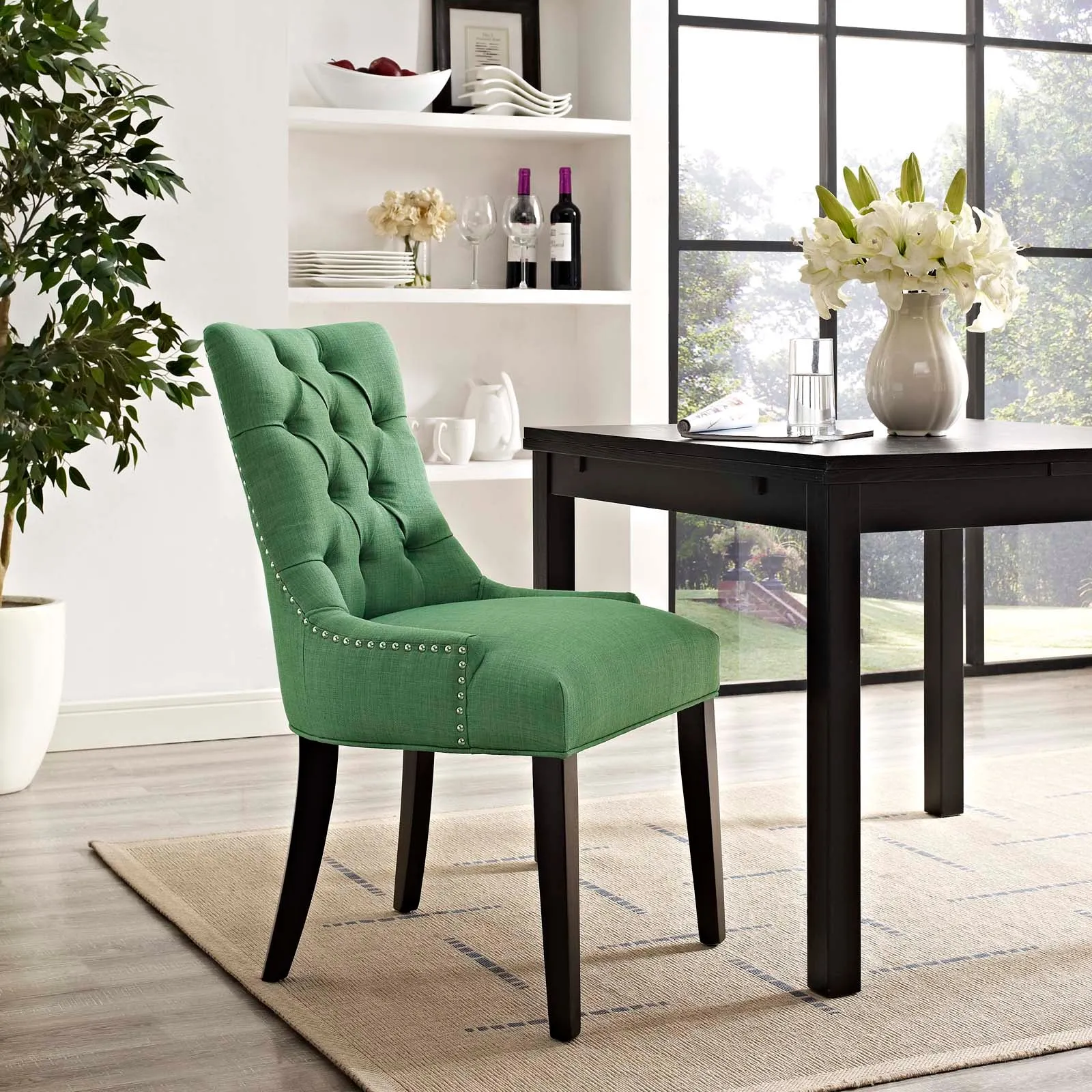 Regent Tufted Fabric Dining Chair by Modway