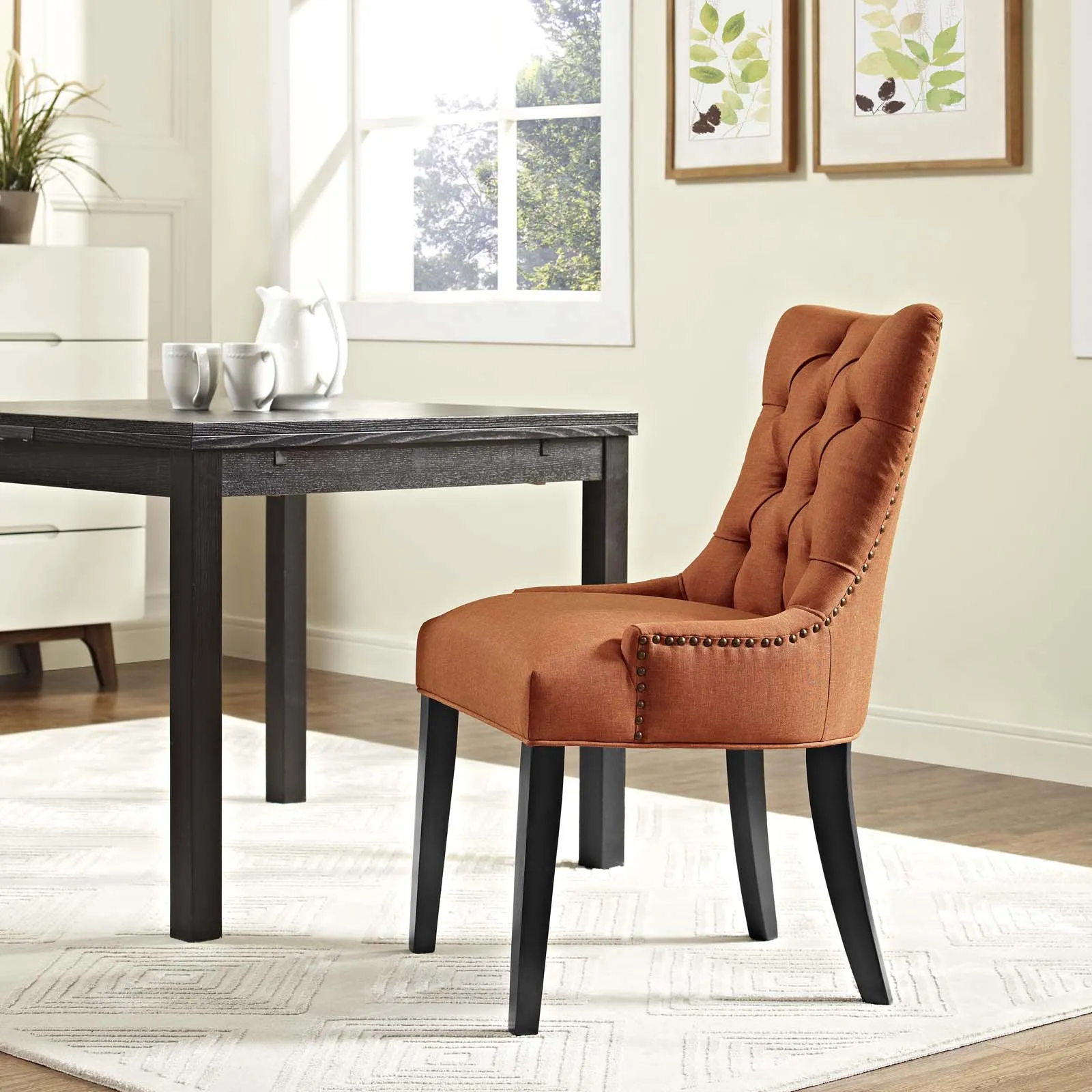 Regent Tufted Fabric Dining Chair by Modway