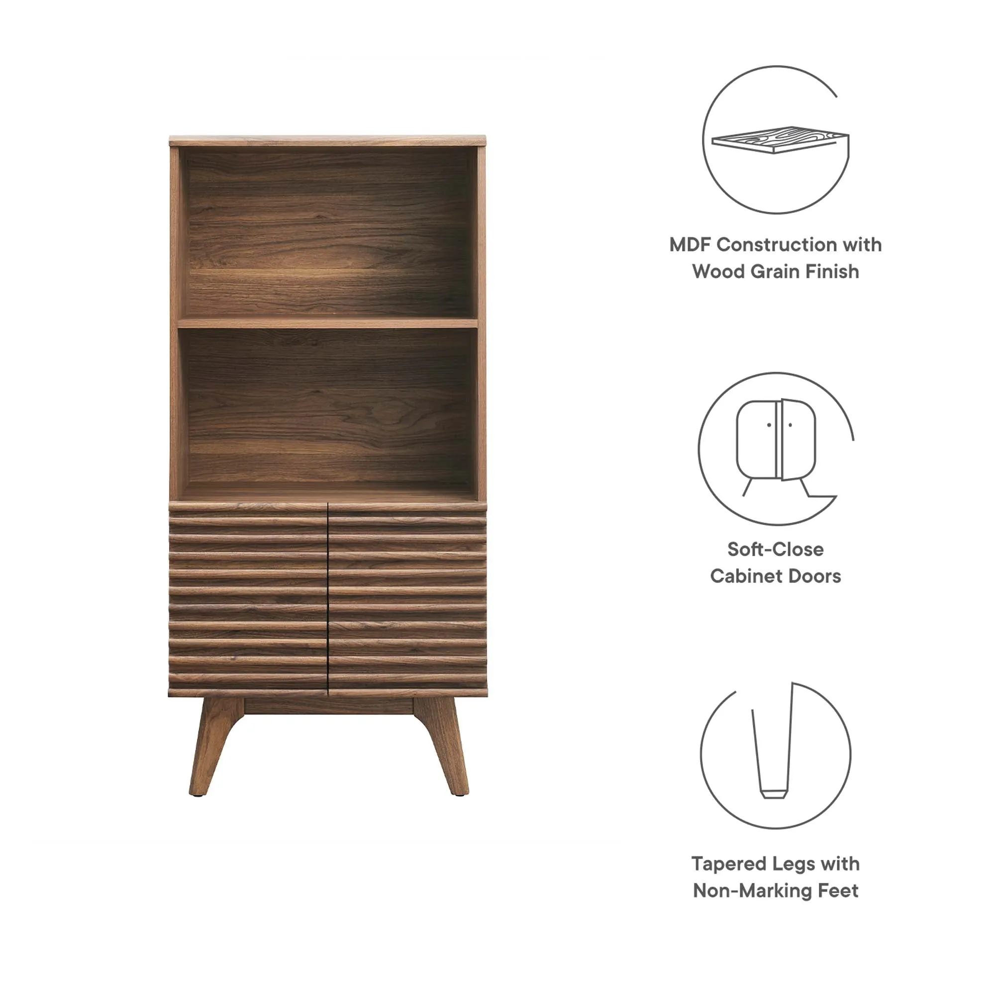 Render Display Cabinet Bookshelf by Modway