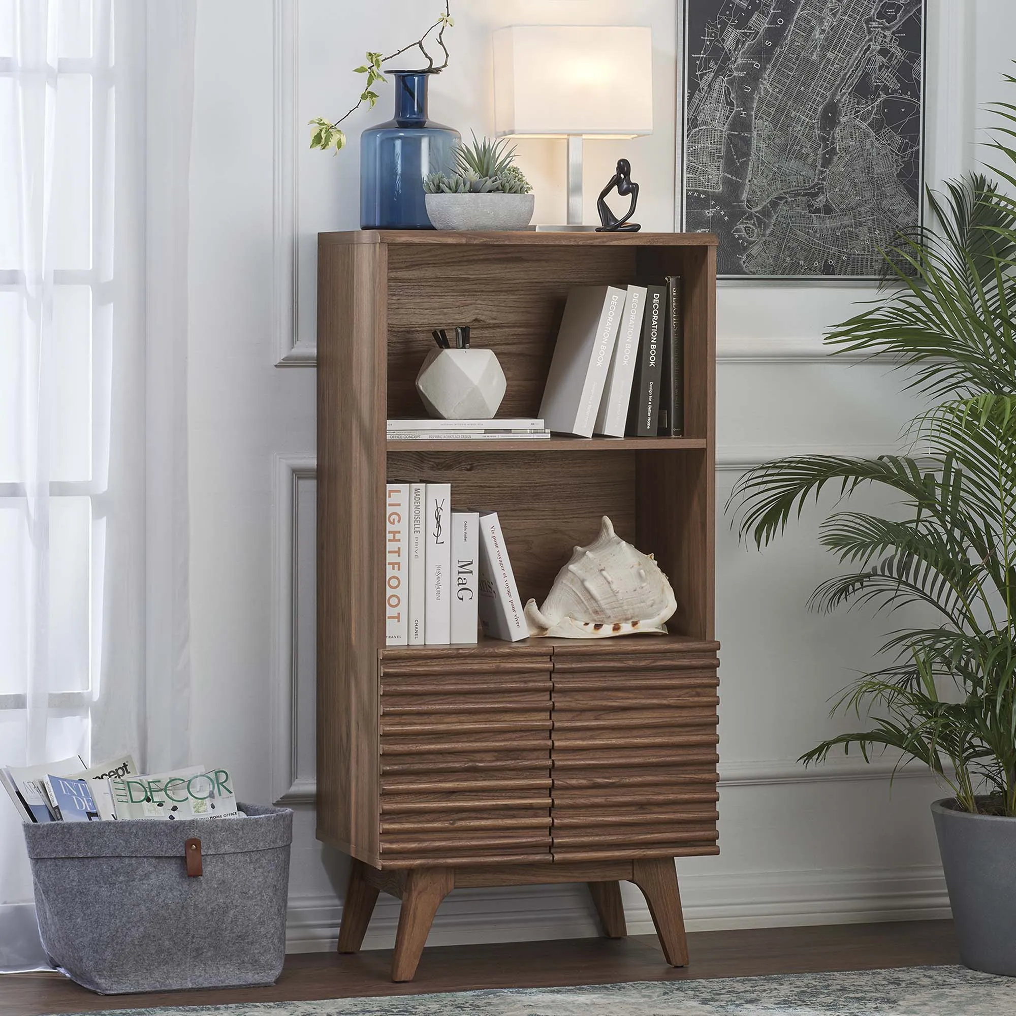Render Display Cabinet Bookshelf by Modway