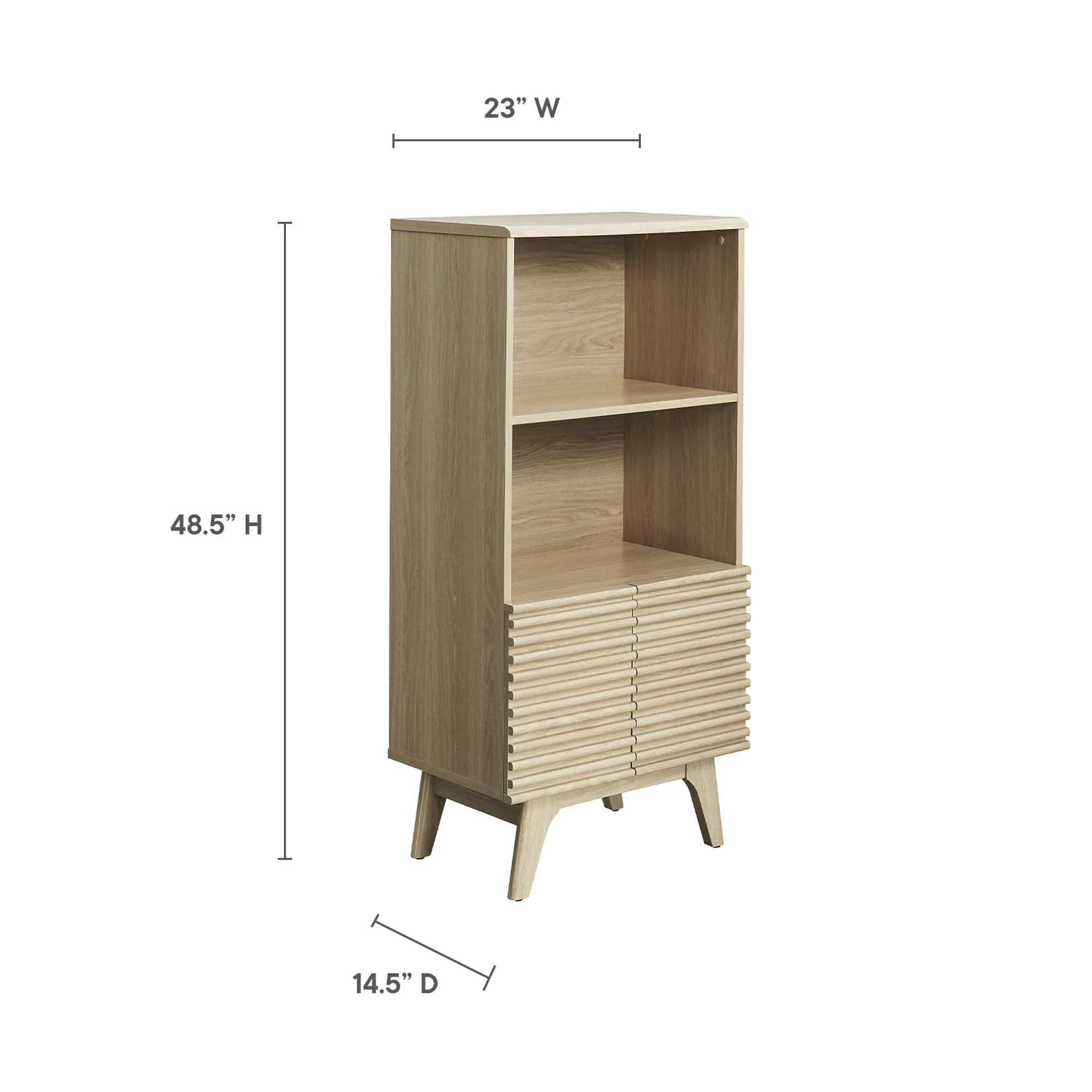 Render Display Cabinet Bookshelf by Modway