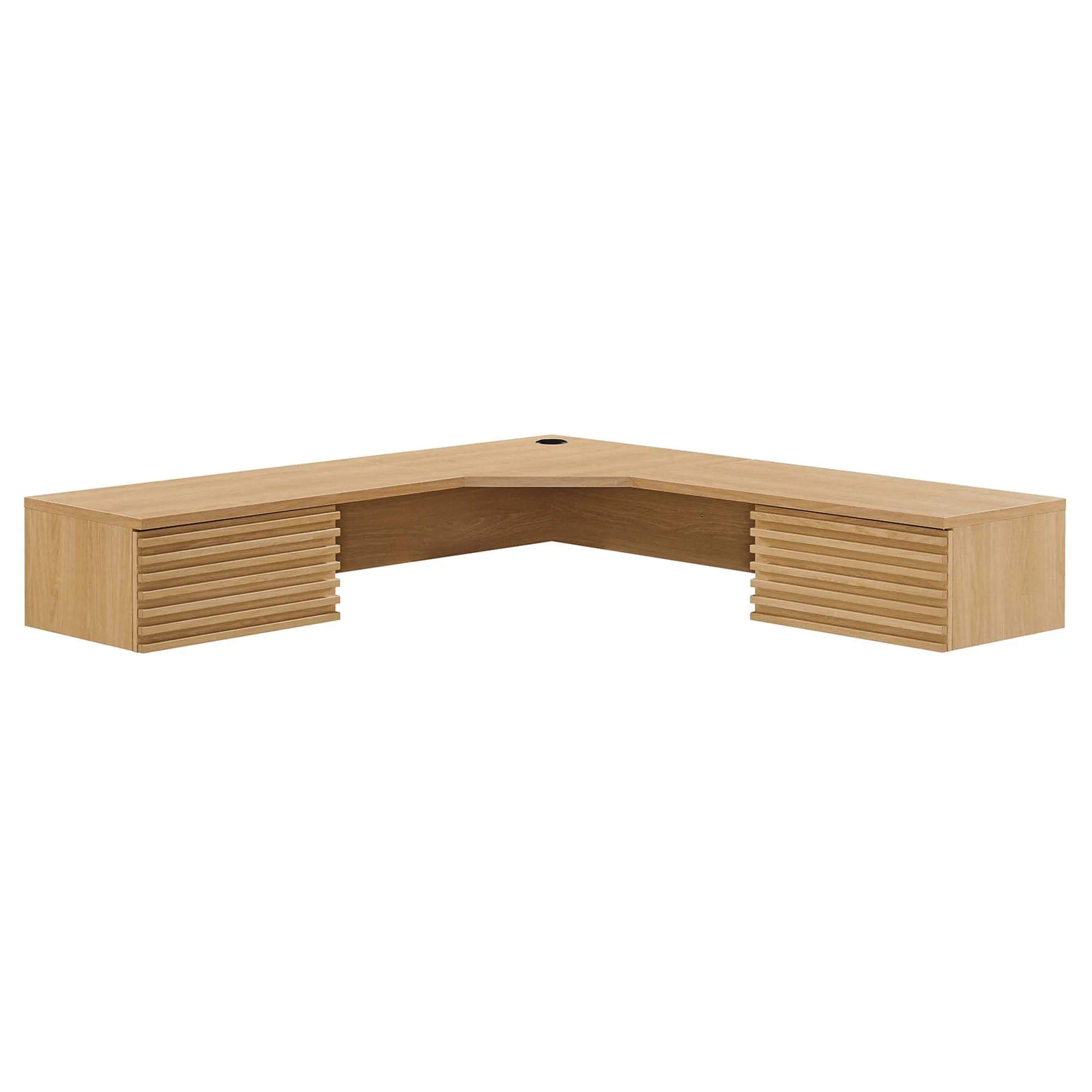 Render Wall Mount Corner Office Desk by Modway