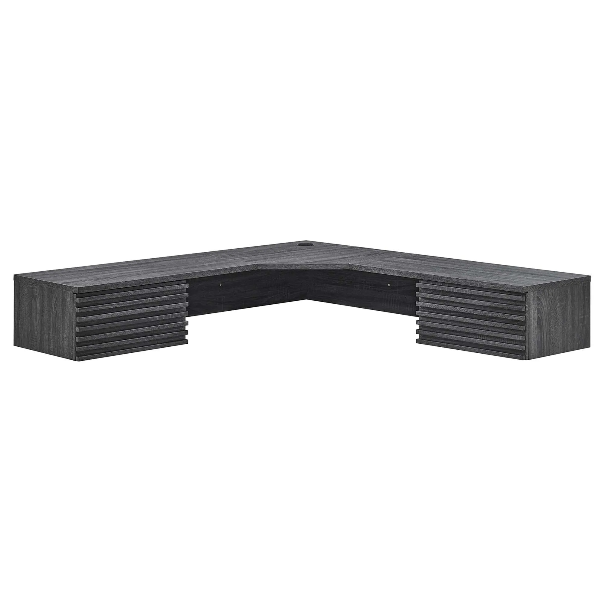 Render Wall Mount Corner Office Desk by Modway