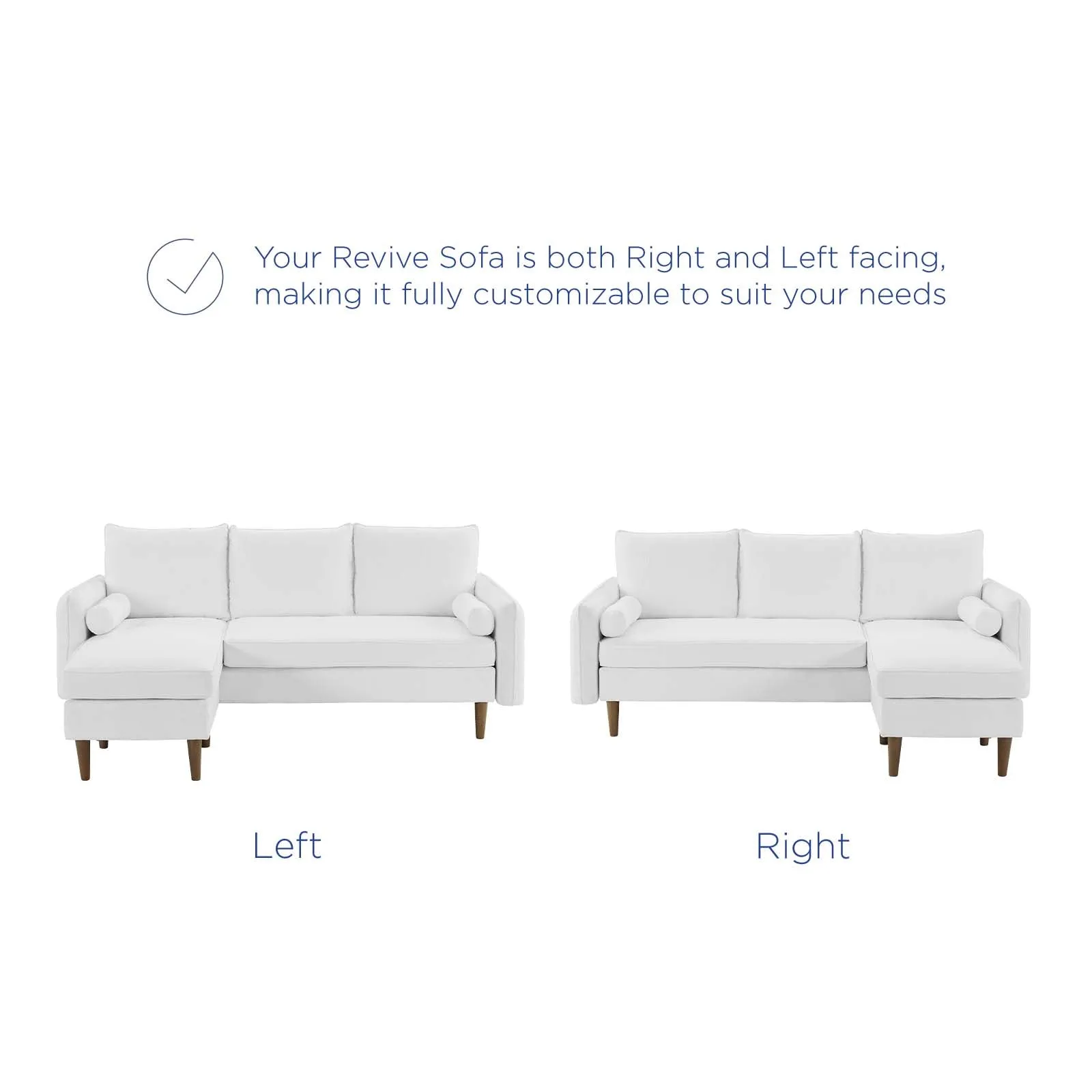 Revive Upholstered Right or Left Sectional Sofa by Modway