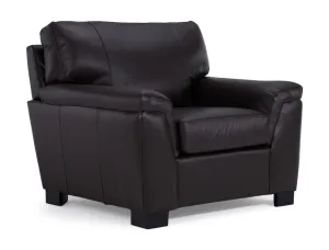 Reynolds Leather Chair - Coffee