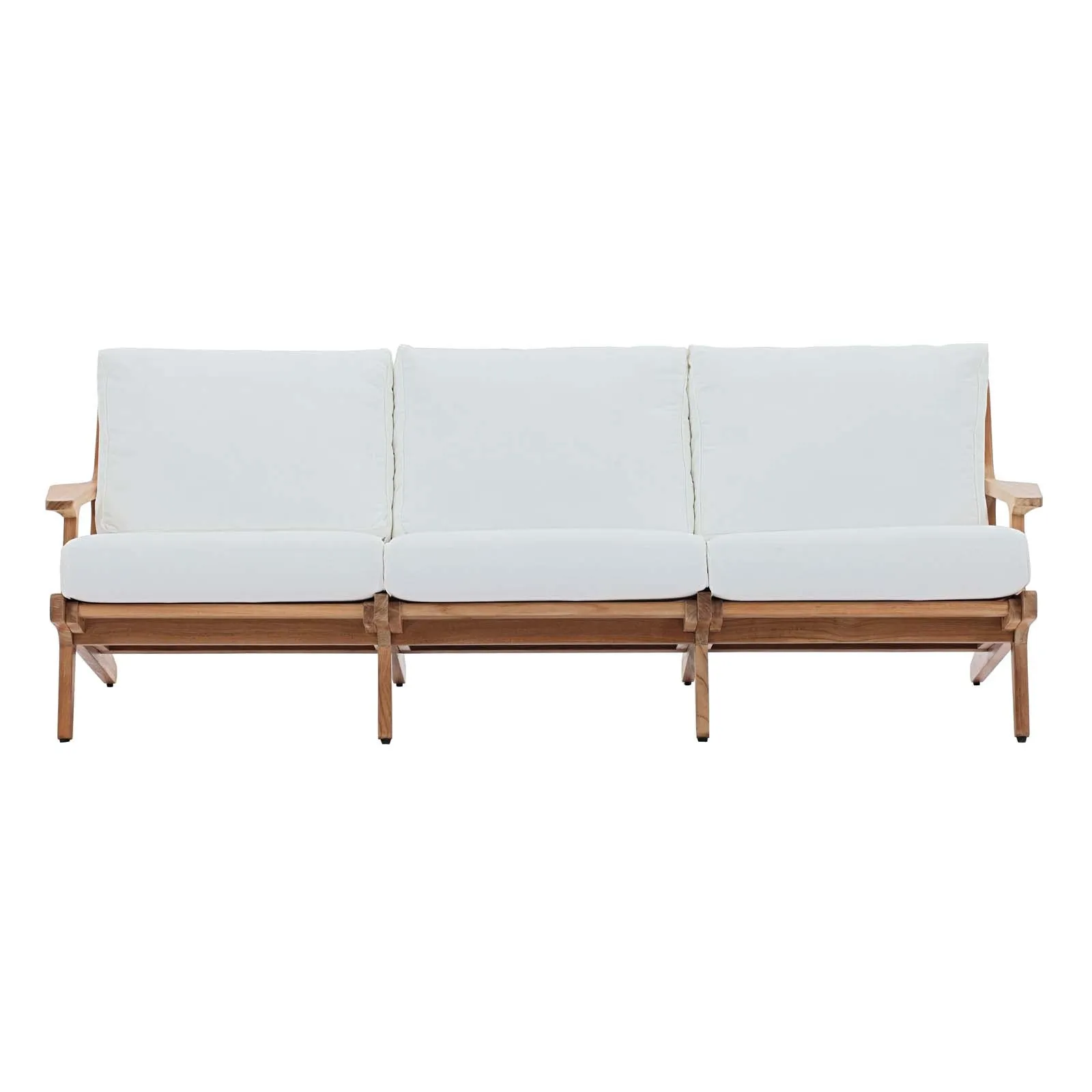 Saratoga Outdoor Patio Premium Grade A Teak Wood Sofa by Modway