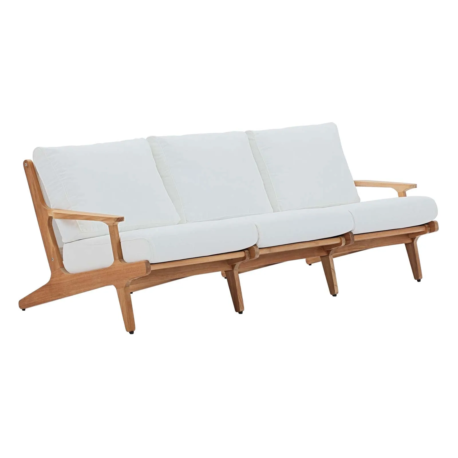 Saratoga Outdoor Patio Premium Grade A Teak Wood Sofa by Modway