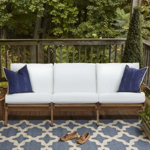 Saratoga Outdoor Patio Premium Grade A Teak Wood Sofa by Modway