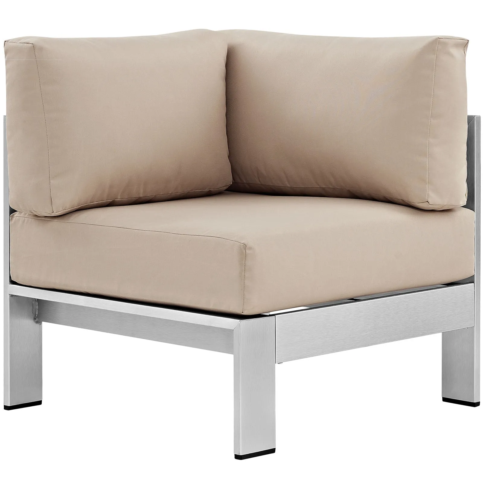 Shore Outdoor Patio Aluminum Corner Sofa by Modway